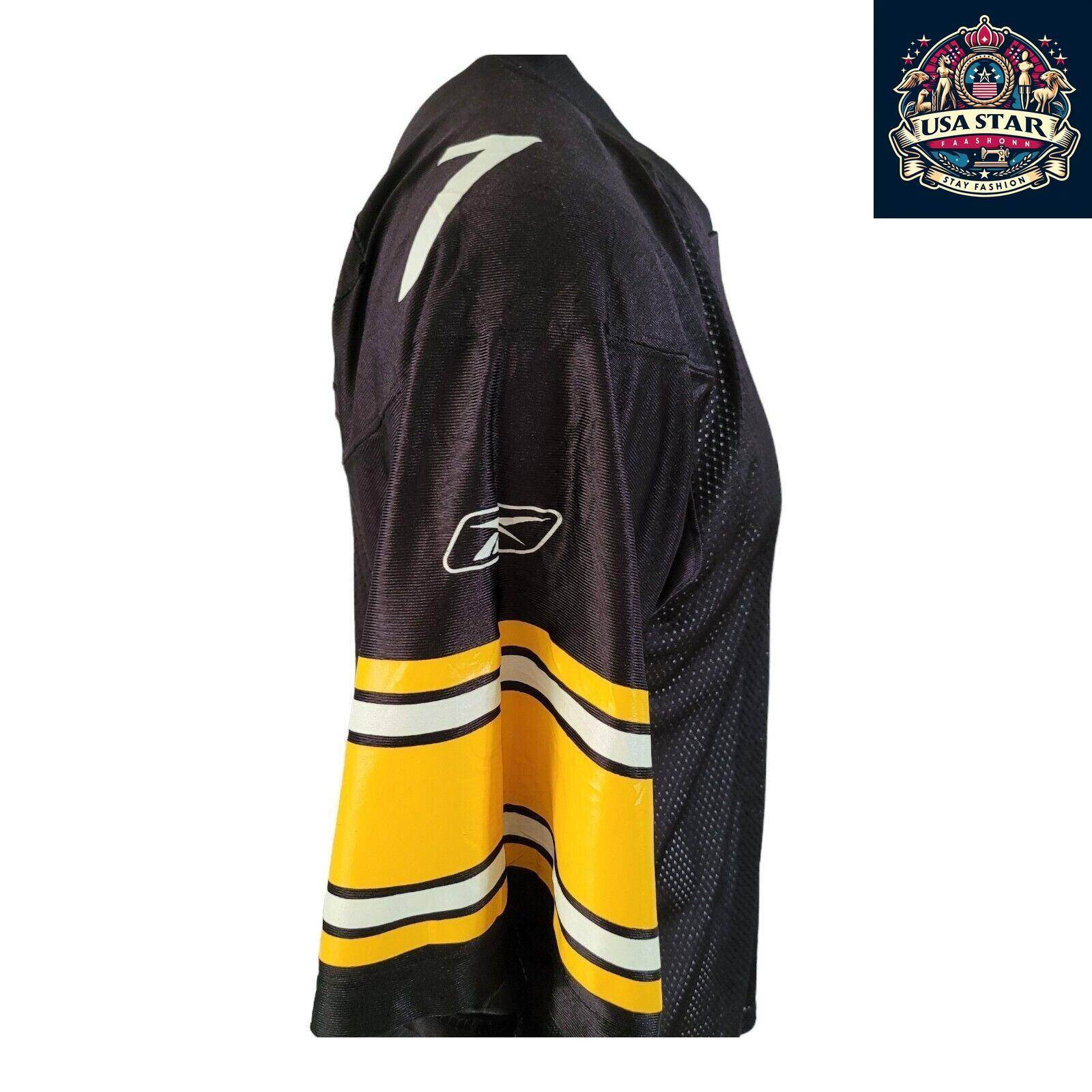 Pittsburgh Steelers Reebok Jersey 7 Ben Roethlisberger Size M - Authentic NFL Memorabilia - USASTARFASHION