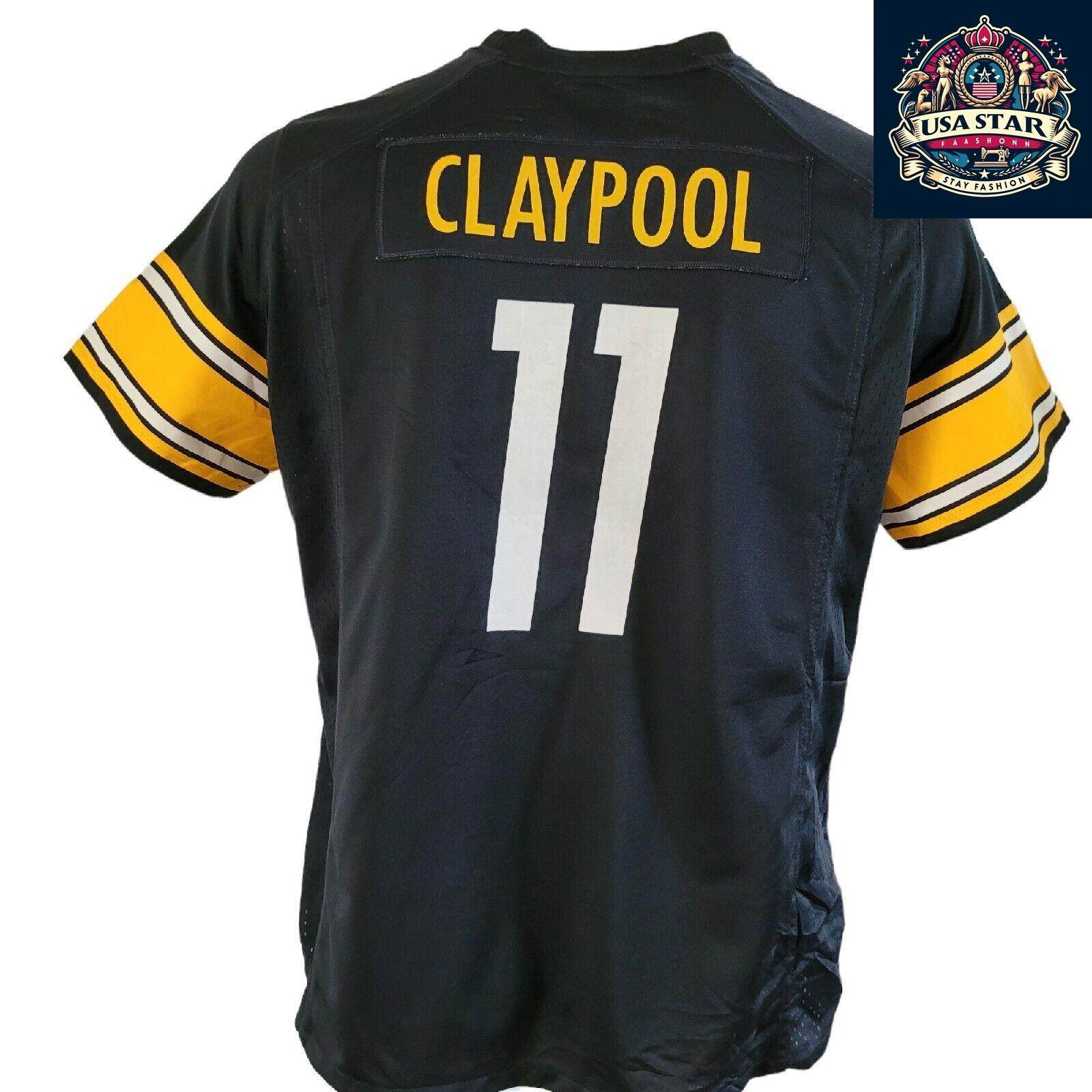 Pittsburgh Steelers Youth 2XL Nike Jersey - Chase Claypool 11 - Comfortable & Breathable Design - USASTARFASHION