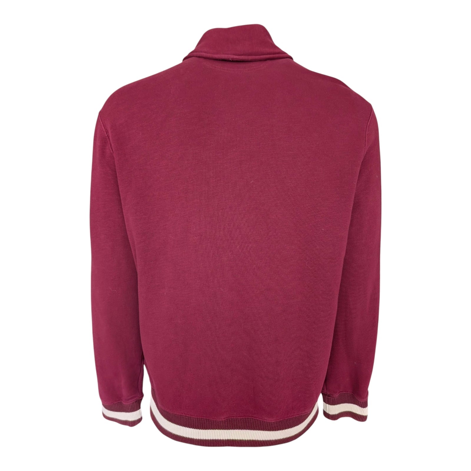 Polo Ralph Lauren Burgundy Rowing Club Shawl Collar Cardigan Men's Size M - USASTARFASHION
