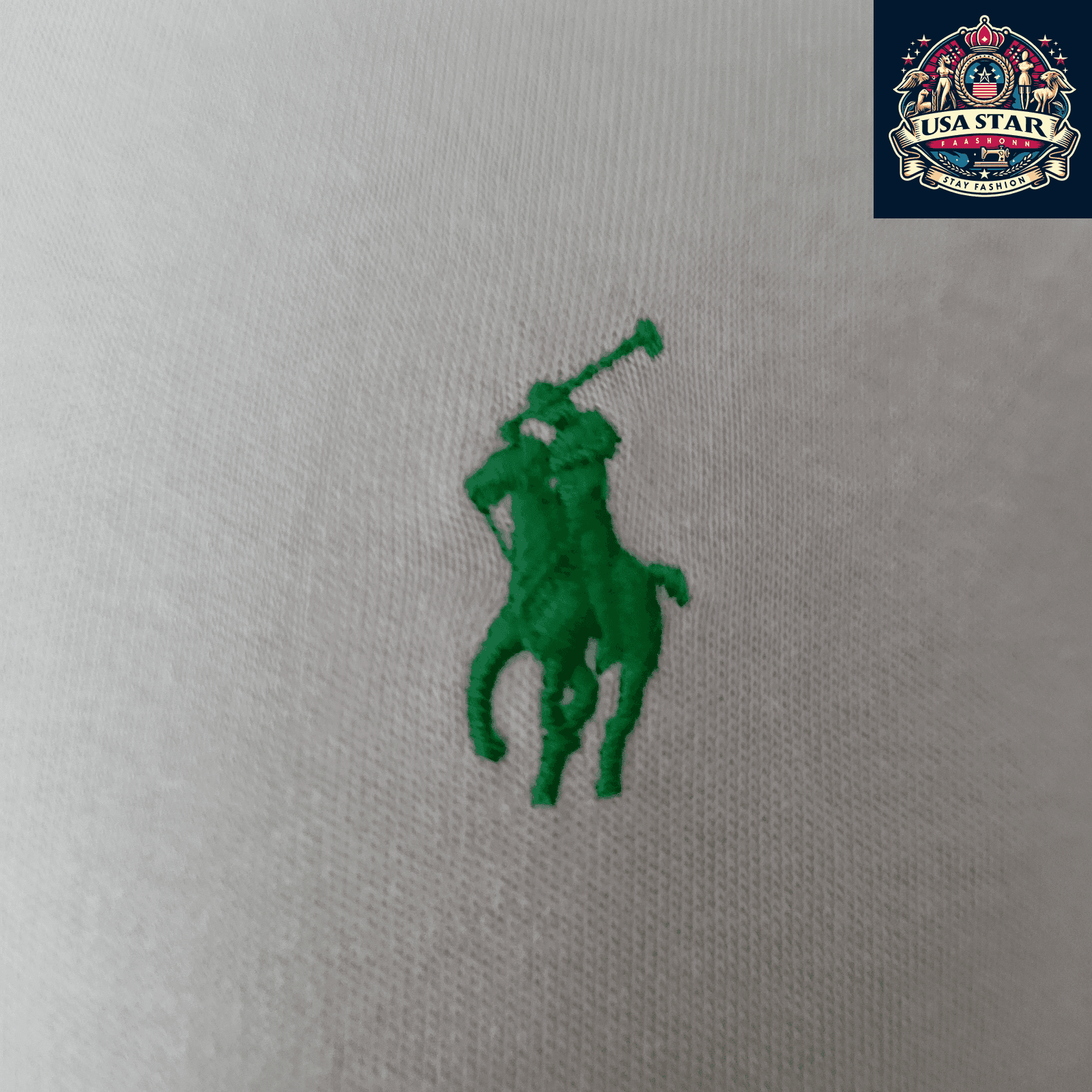 Polo Ralph Lauren Men's Polo Shirt - XLTG Custom Fit Light Gray, 100% Cotton, Breathable Style - USASTARFASHION