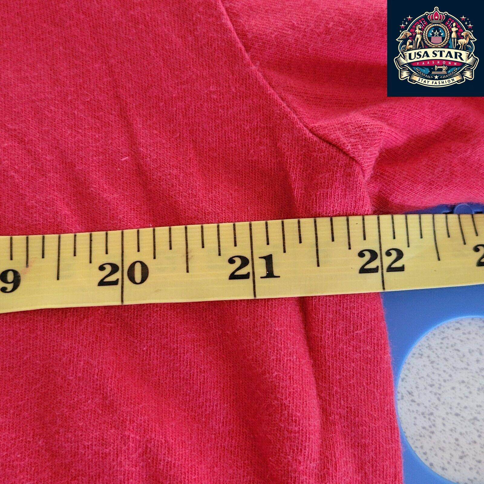 Polo Ralph Lauren T-Shirt Red V - Neck Large Unisex Cotton Tee - Classic Style & Comfort - USASTARFASHION
