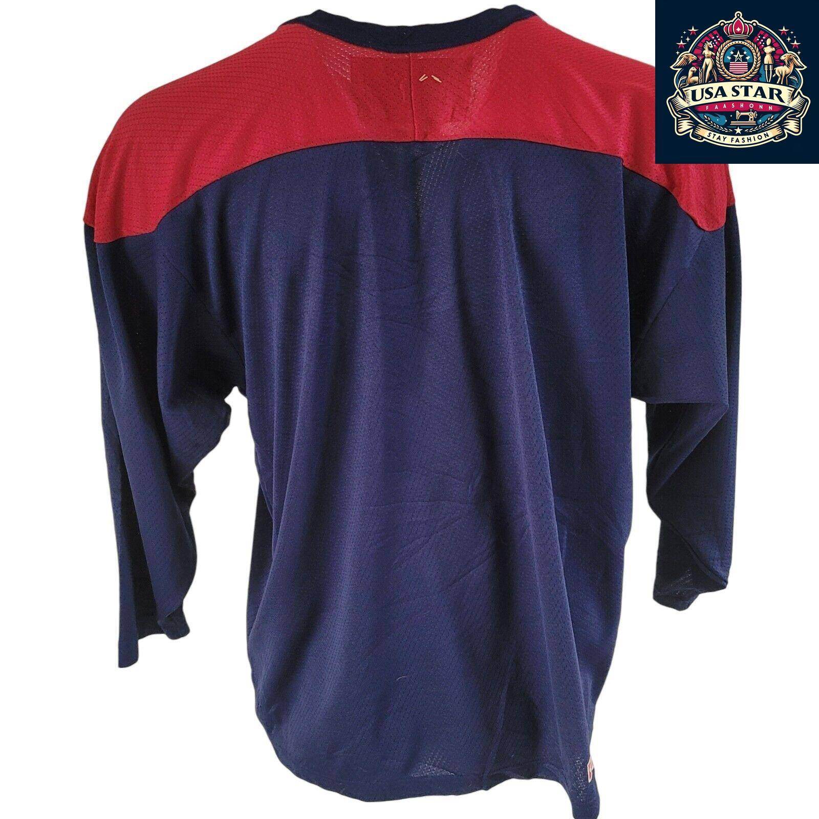 Rare Atlanta Thrashers Jersey Size L - Comfortable Navy Blue CCM Fabric for Ice Hockey Fans - USASTARFASHION