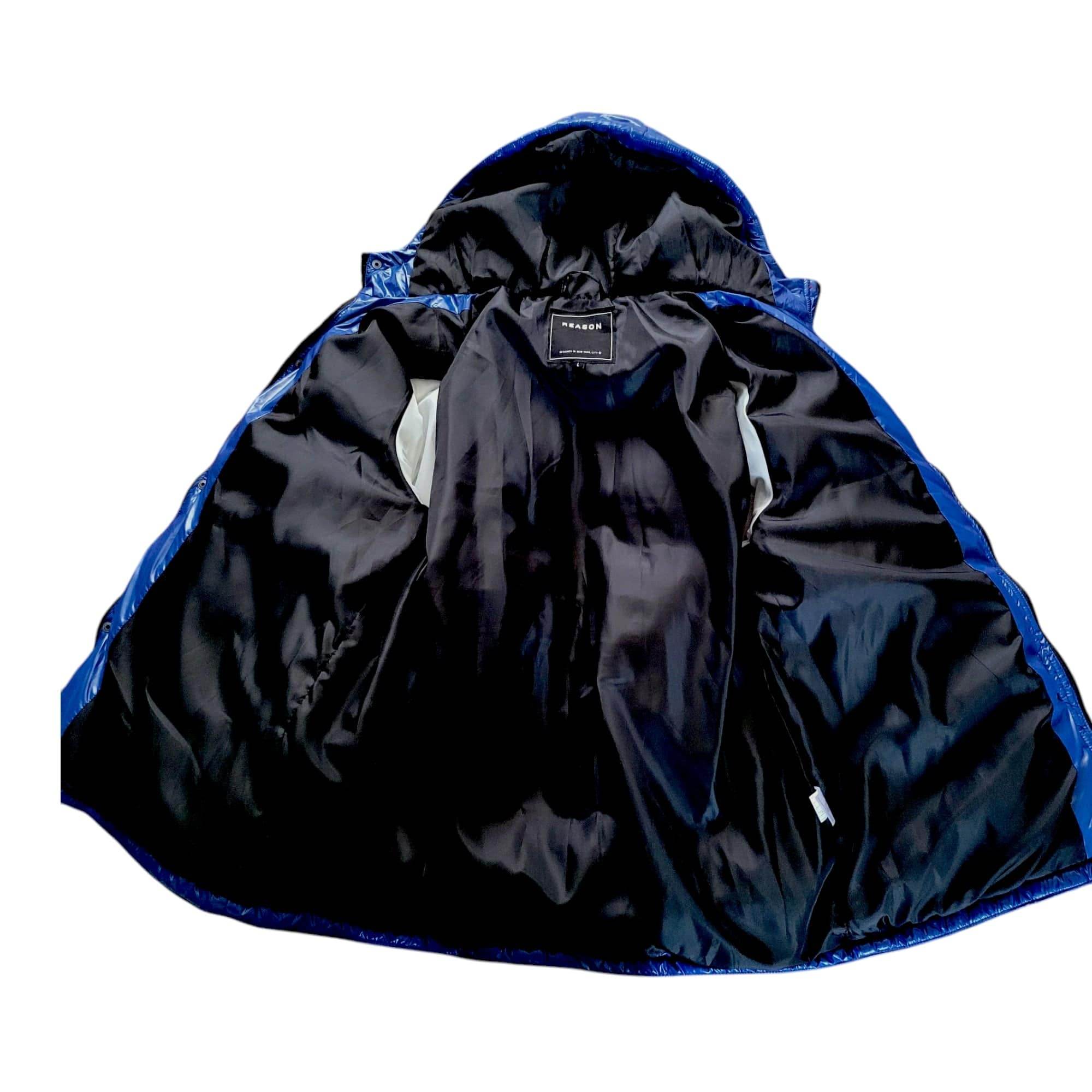 Reason NYC Colourblock Puffer Jacket – Size L, Streetwear - USASTARFASHION