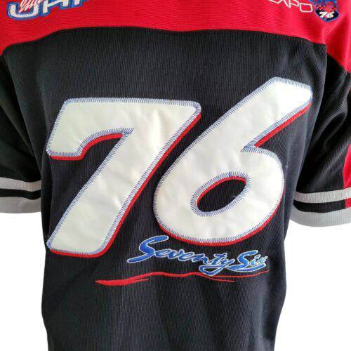 Vintage Moto Racing Jersey - Red and Black Sz S - USASTARFASHION
