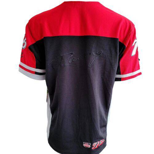 Vintage Moto Racing Jersey - Red and Black Sz S - USASTARFASHION