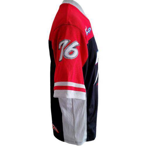 Vintage Moto Racing Jersey - Red and Black Sz S - USASTARFASHION
