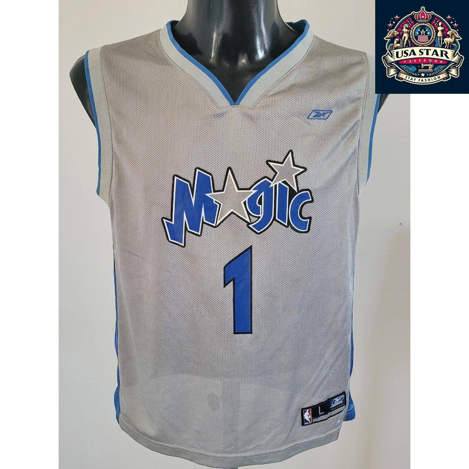 Reebok Authentic Orlando Magic Youth Jersey Tracy McGrady 1 Size L (14 - 16) - Grade A Condition - USASTARFASHION