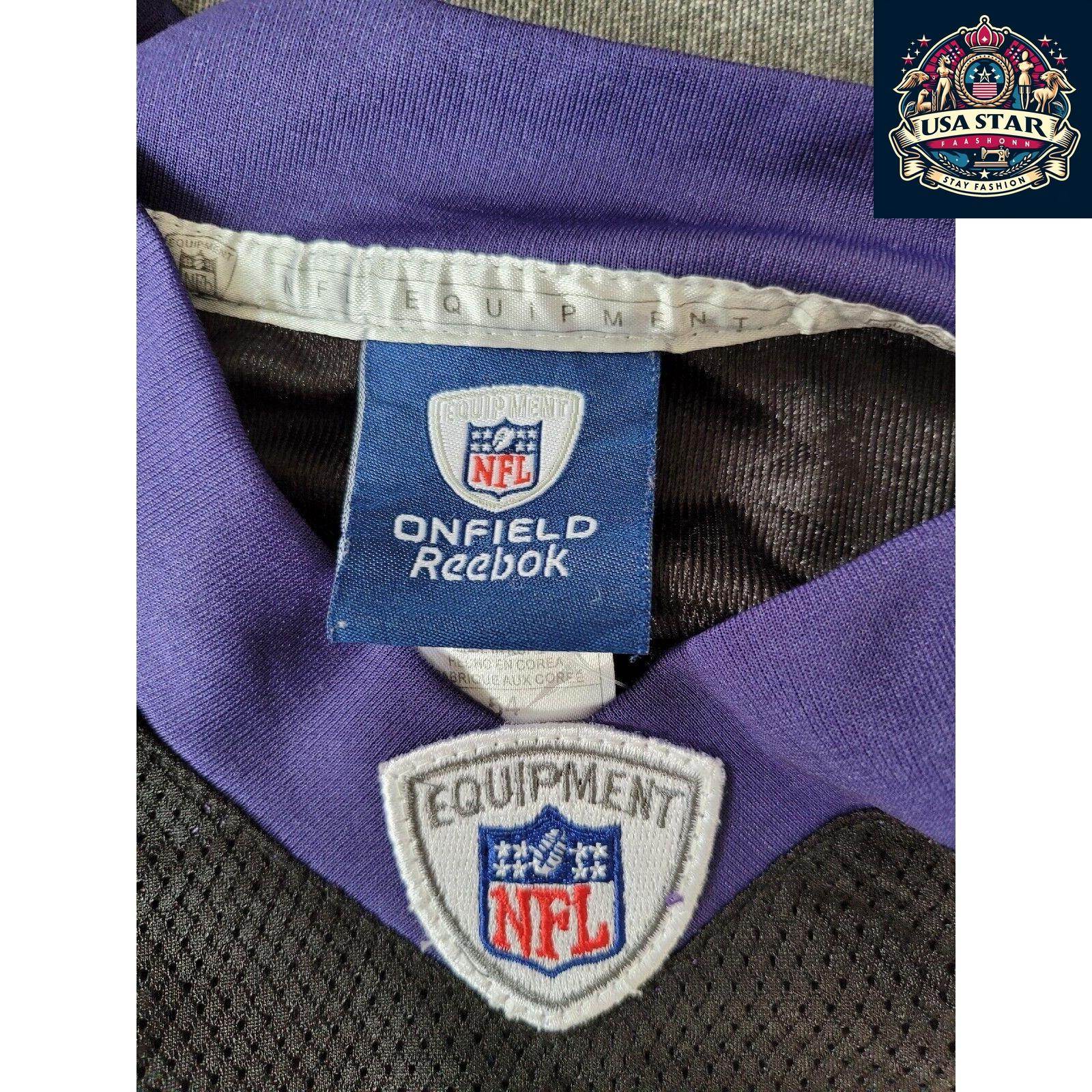 Reebok Baltimore Ravens Sportshirt 27 Black, Size Reebok 54 (XL) - Durable Fabric, Classic Design - USASTARFASHION