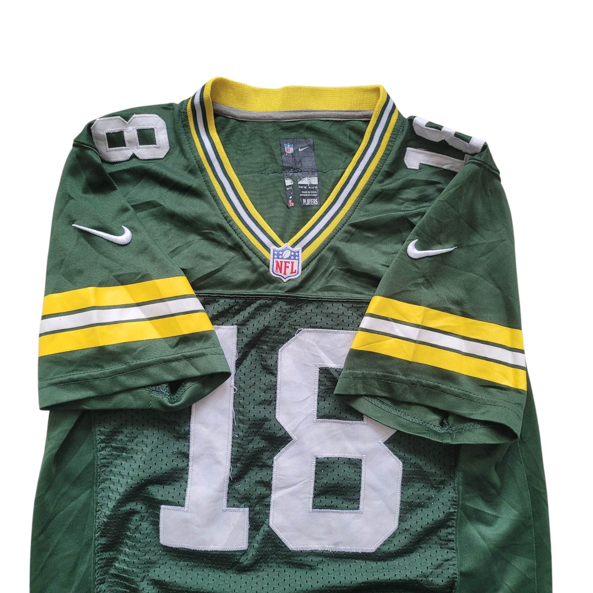 Nike NFL Green Bay Packers Randall Cobb #18 Youth Jersey – Green – Size M (10-12 - USASTARFASHION