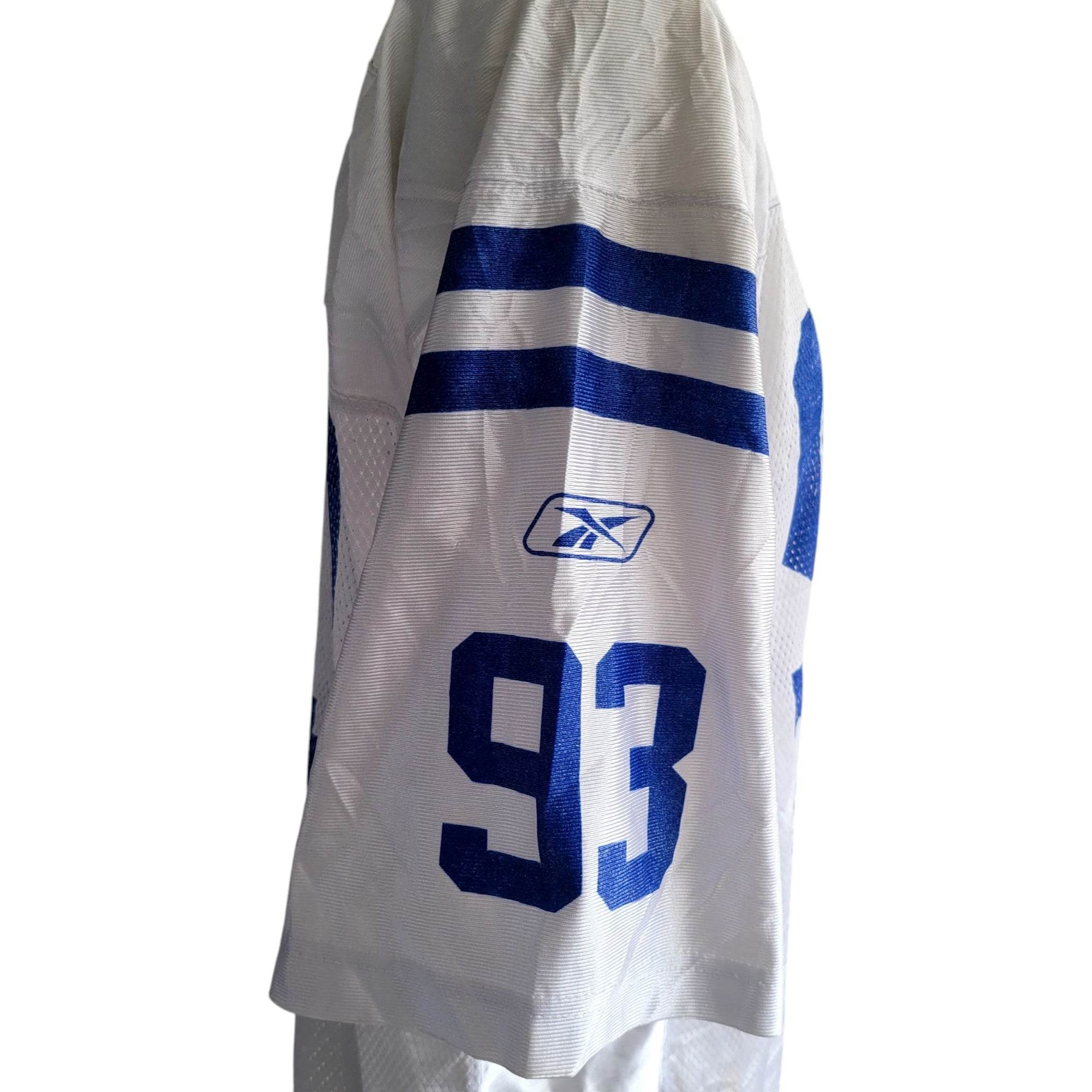 Reebok NFL Equipment Dwight Freeney 93 Indianapolis Colts Jersey – Size L - USASTARFASHION