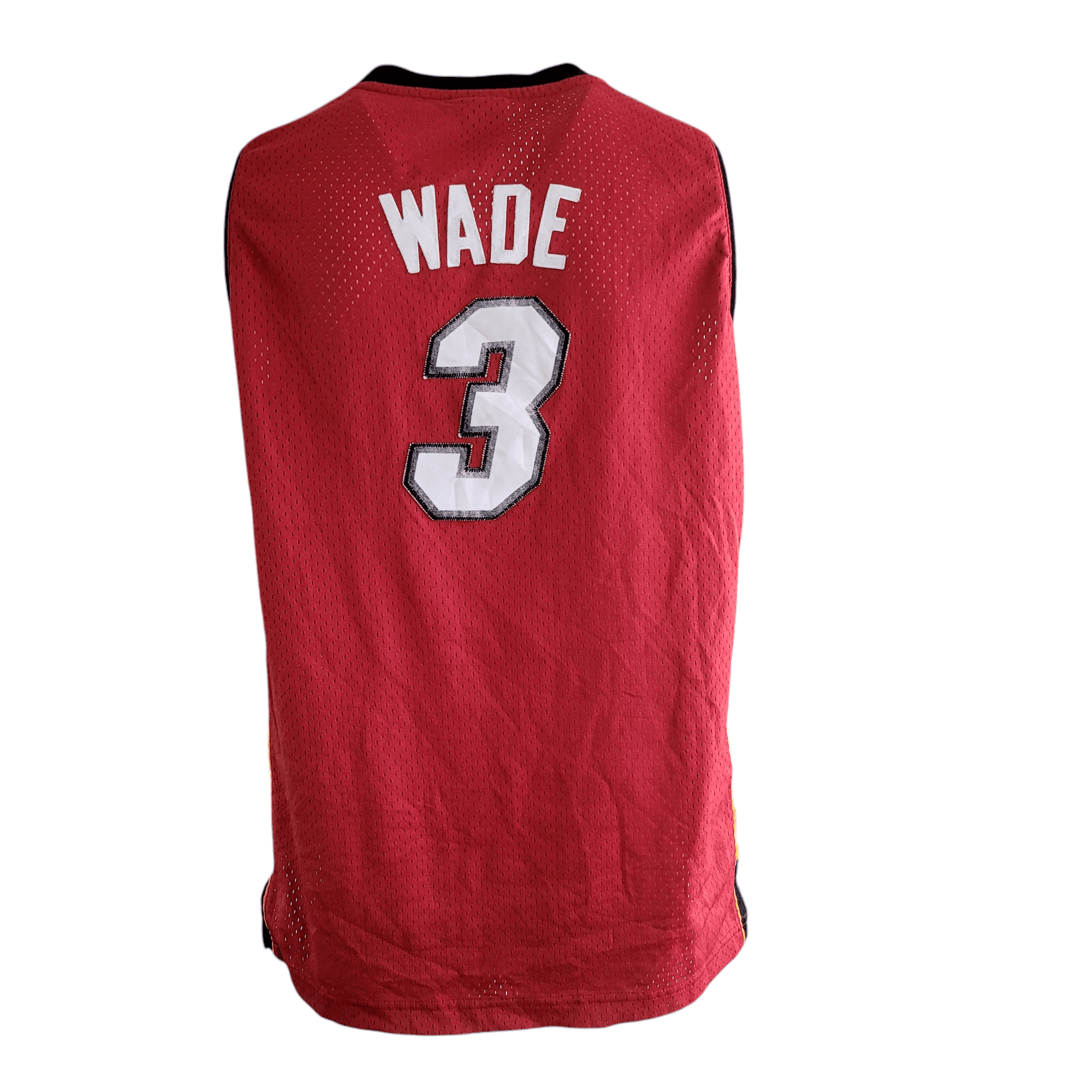 Reebok Dwyane Wade Miami Heat 3 Jersey Youth XL Red NBA Basketball Tank Top - USASTARFASHION