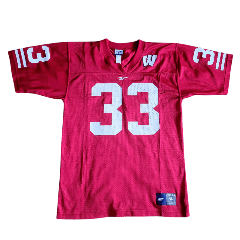 Ron Dayne Jersey 33 Reebok Medium Heisman Trophy Winner NY Giants Broncos Texans - USASTARFASHION