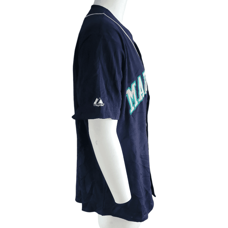 Seattle Mariners Jersey Majestic XXL - Embroidered Logo, Button - Up Design, Grade A Condition - USASTARFASHION