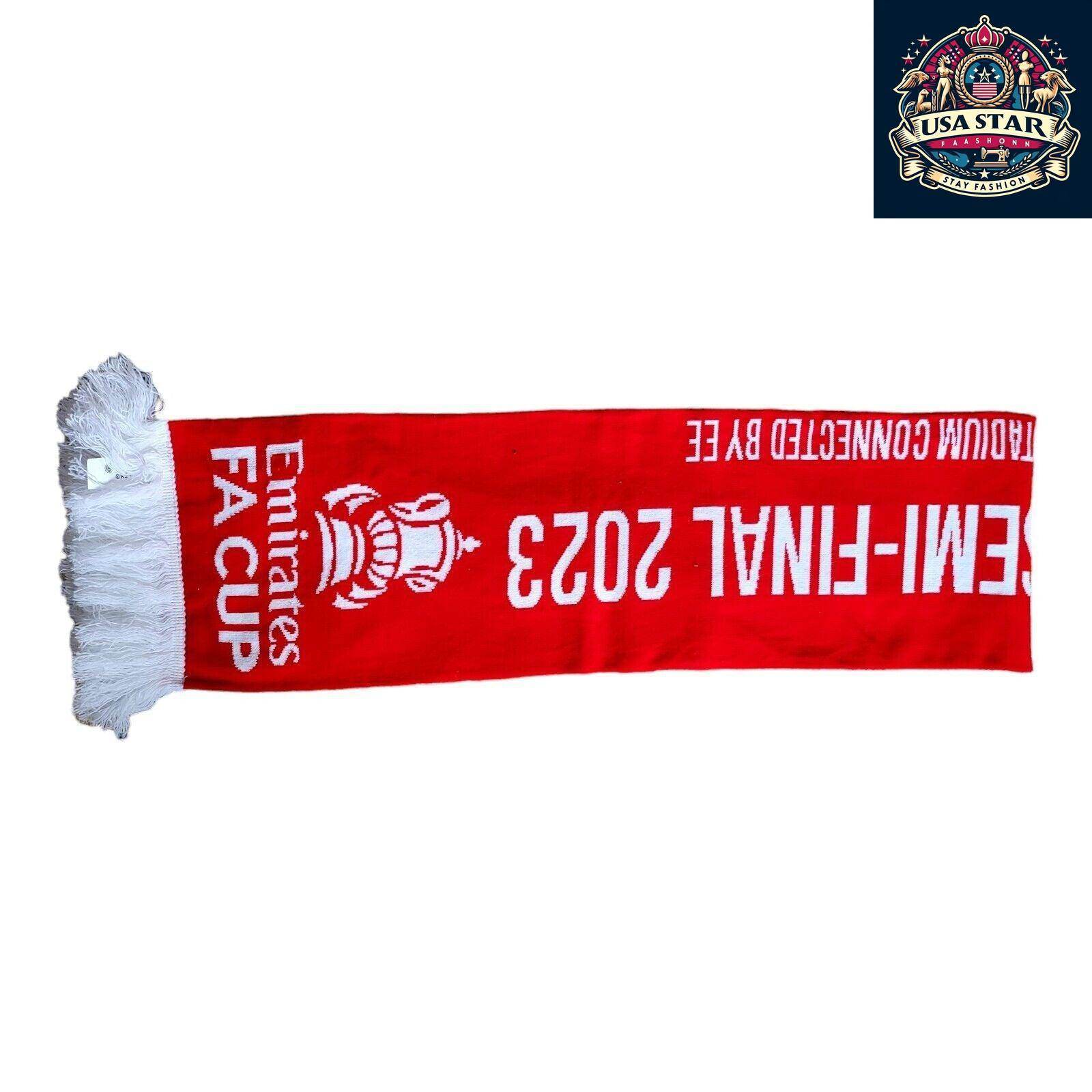 Sheffield United Scarf Vs Manchester City FA Cup Semi - Final Wembley 2023 Collector's Item - USASTARFASHION