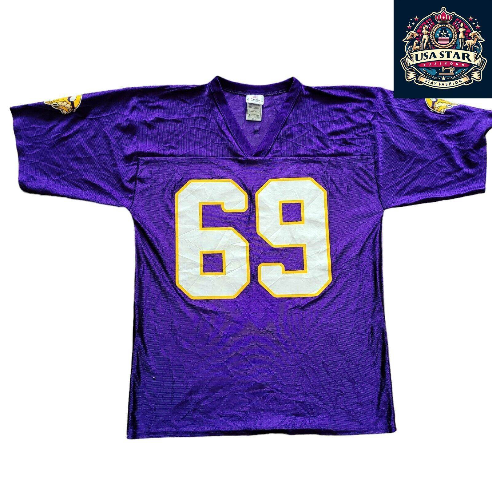 Signed Minnesota Vikings Jersey 69 Jared Allen - Men's Large, Authentic Collectible with Autographs - USASTARFASHION