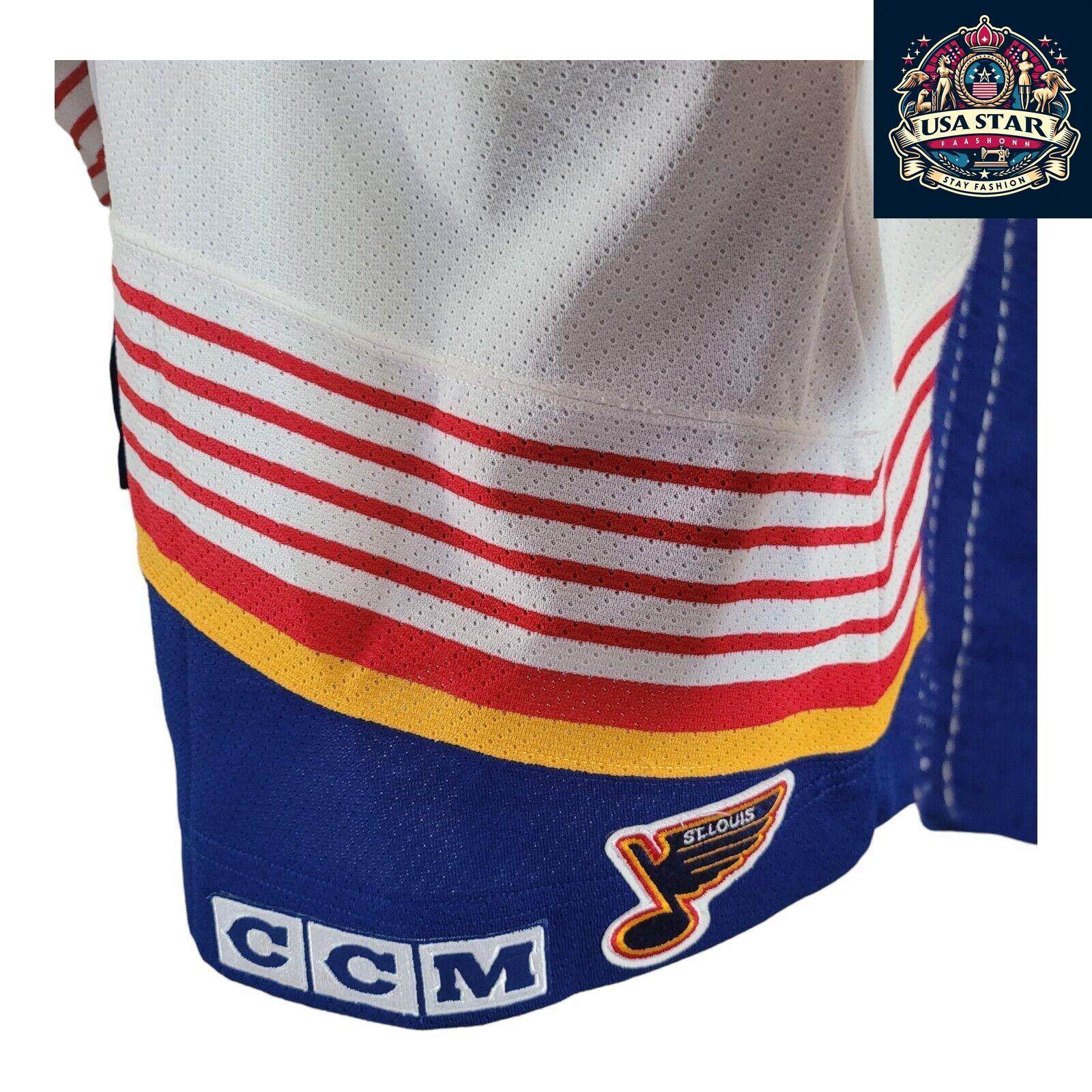 Signed St. Louis Blues Jersey L/XL - Authentic NHL Memorabilia with Player Signature for Young Fans - USASTARFASHION