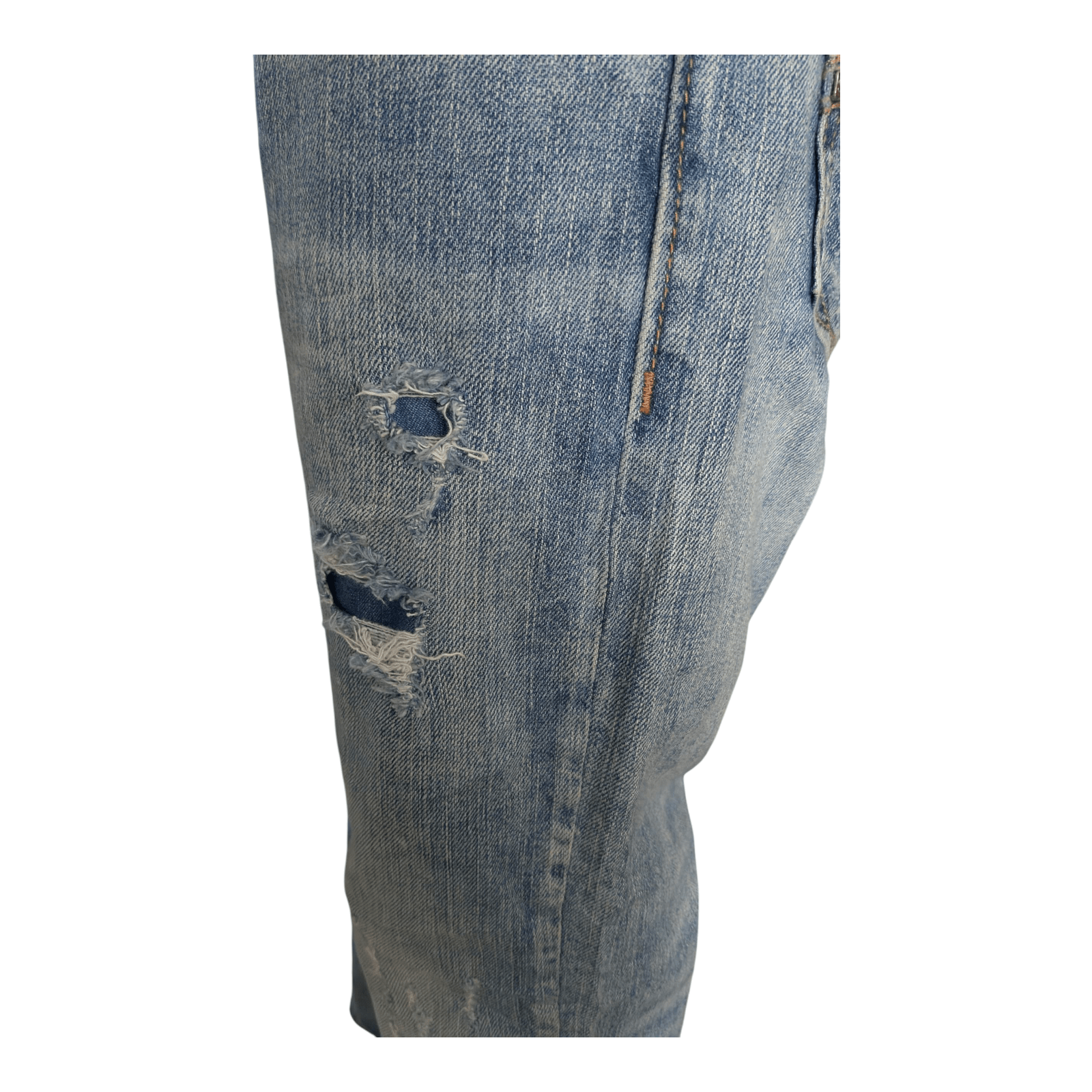 Silver Jeans Co. Eddie Men’s Jeans W31 L32 Relaxed Fit Straight Leg Blue Denim - USASTARFASHION