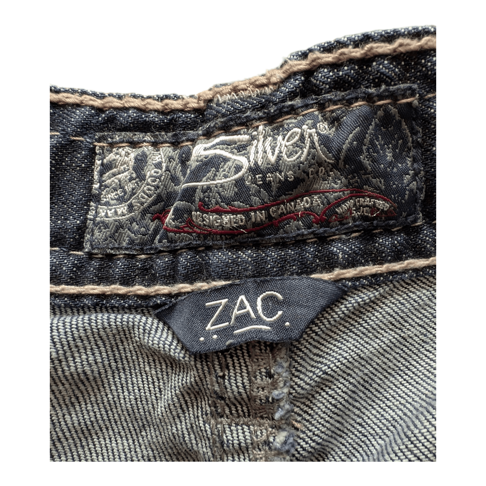 Silver Jeans Co. ZAC Men’s Jeans W36 L32 Dark Wash Straight Fit Denim - USASTARFASHION
