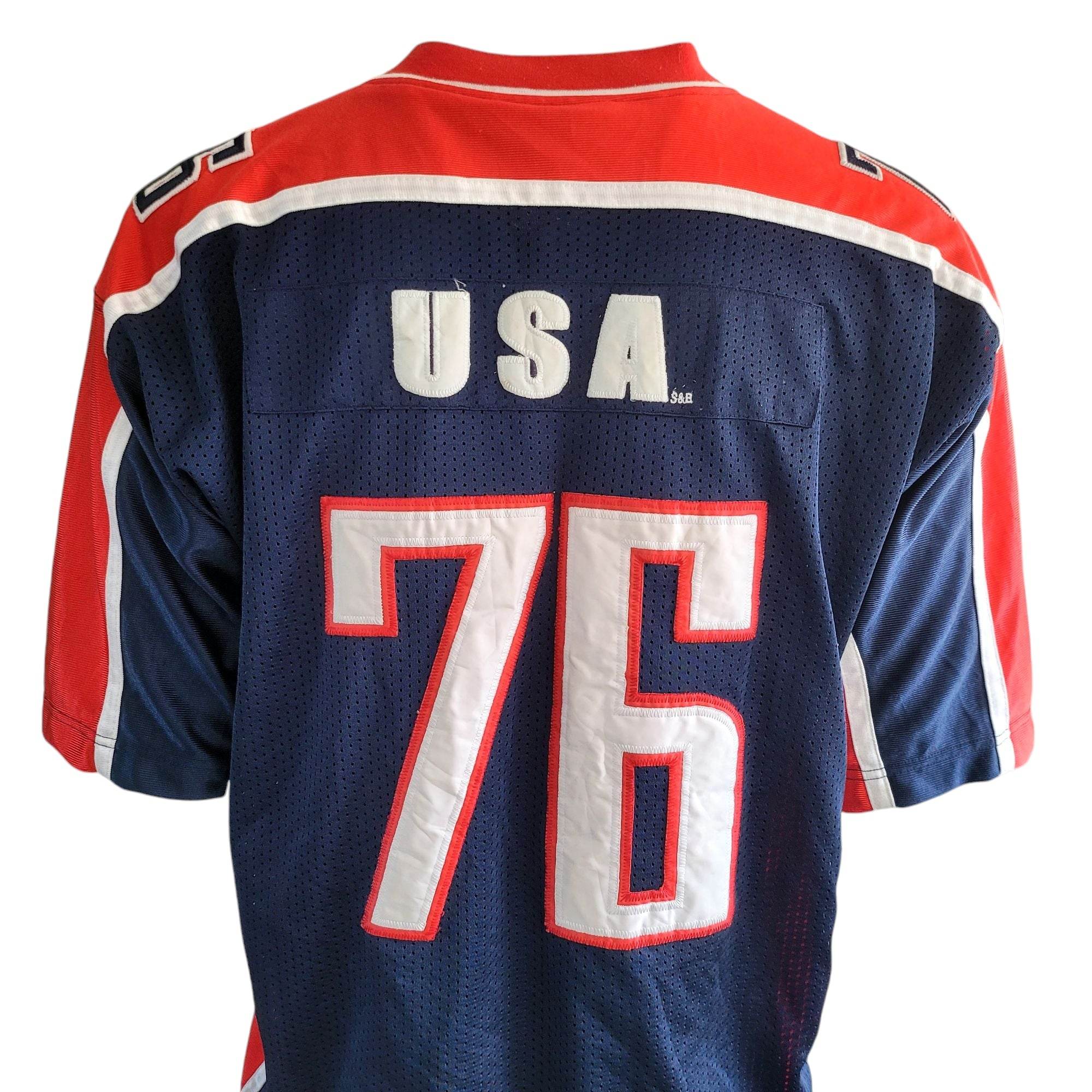 Steve & Barry's USA #76 Jersey with Thermal Undershirt sz 2XL - USASTARFASHION