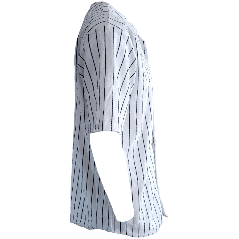 Teamwork Athletic Apparel XL Baseball Jersey For Men - White/Navy Pinstripe - 100% Polyester - USASTARFASHION