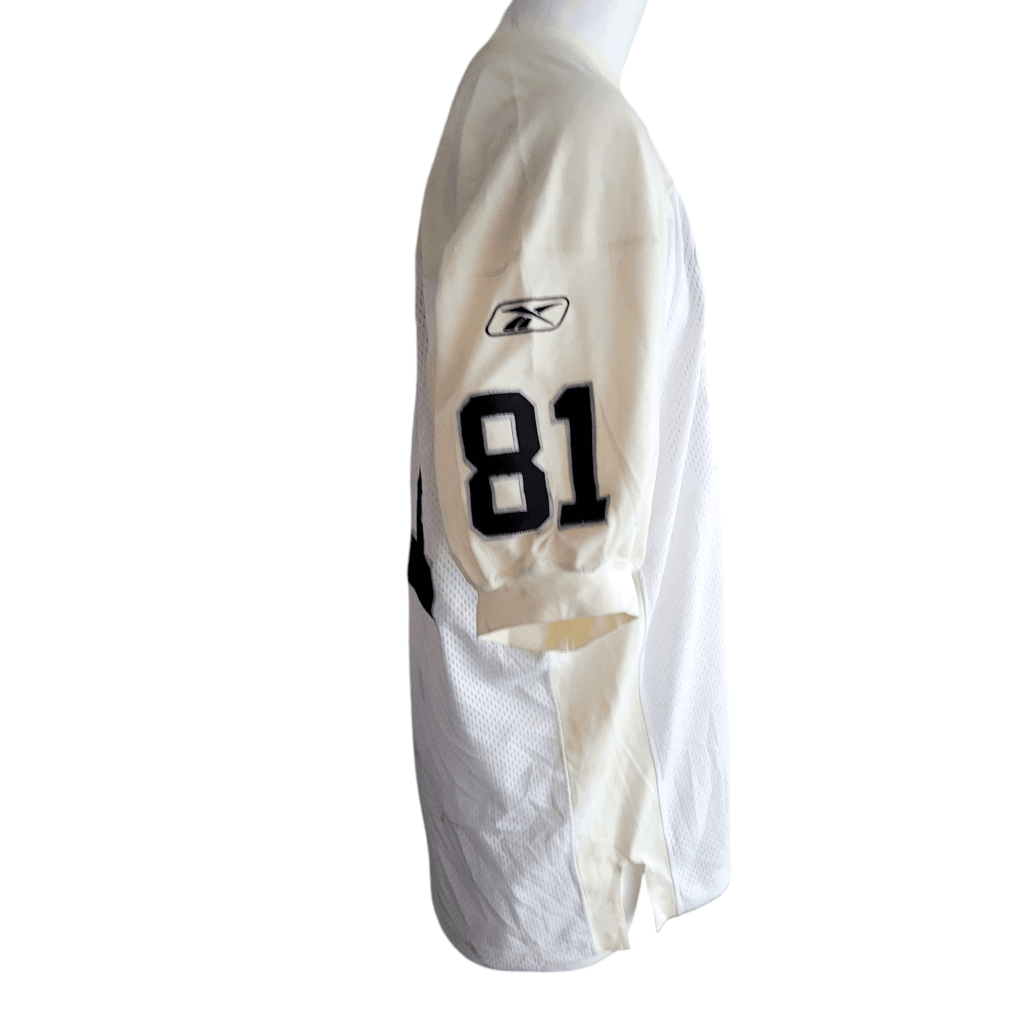 Tim Brown Raiders Jersey 81 Cream/White Reebok Medium - Official NFL Players Gear - USASTARFASHION
