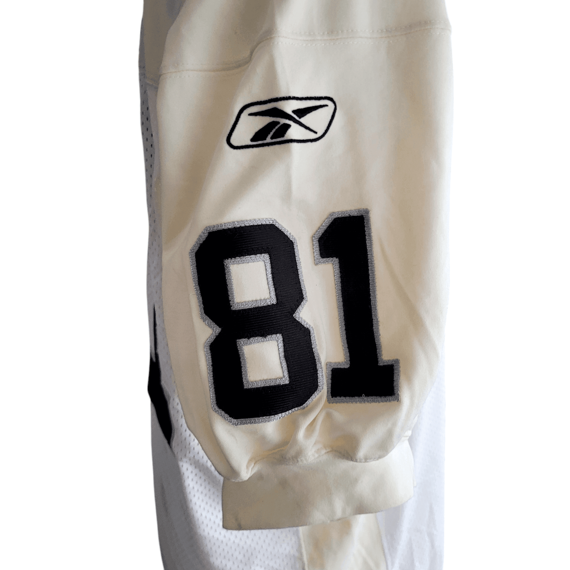 Tim Brown Raiders Jersey 81 Cream/White Reebok Medium - Official NFL Players Gear - USASTARFASHION