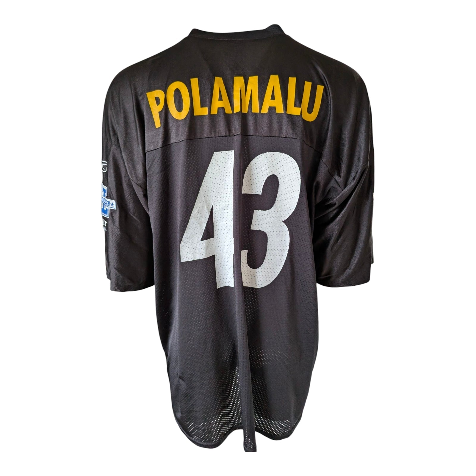 Troy Polamalu 43 Pittsburgh Steelers Reebok Jersey 2XL Super Bowl XL —2006 - USASTARFASHION