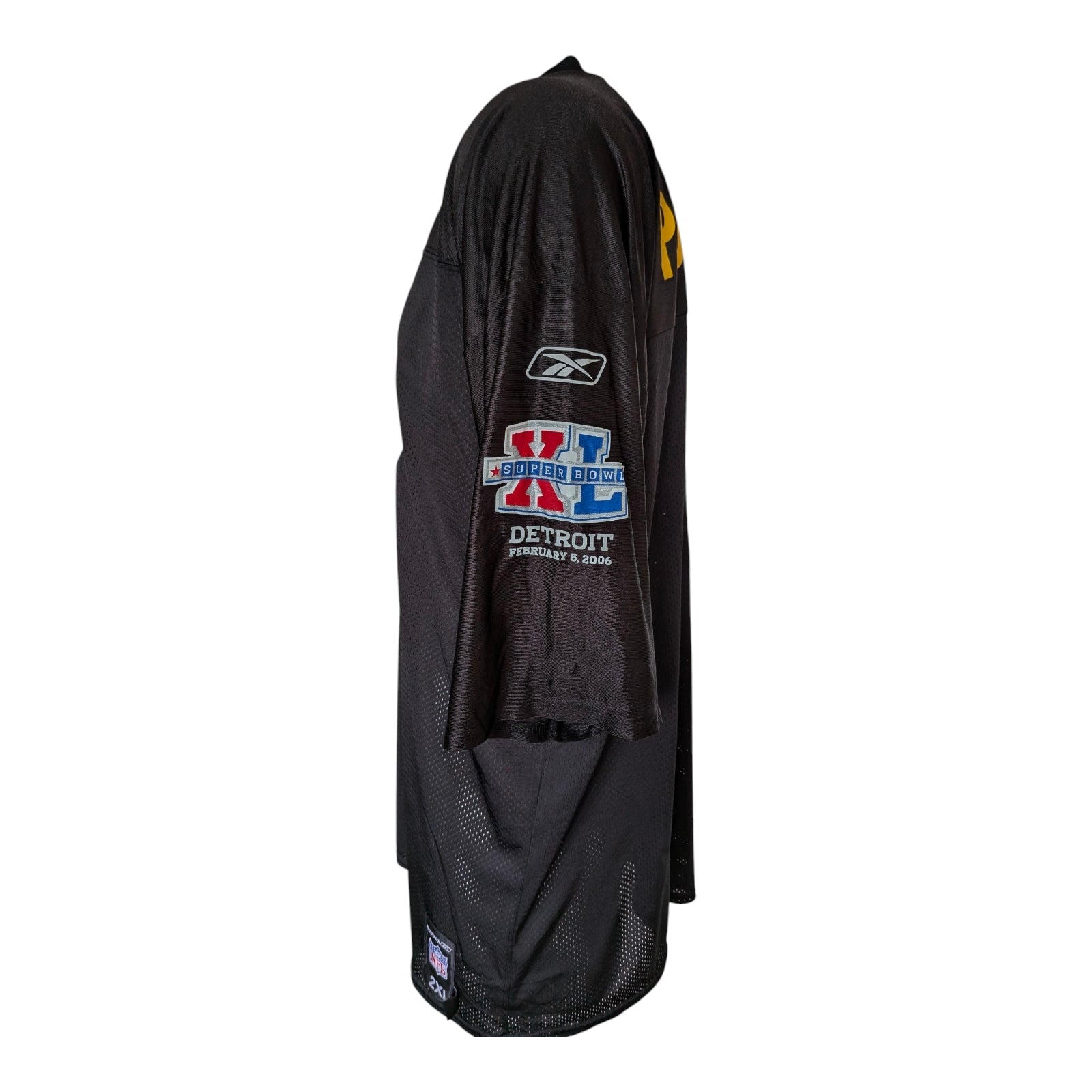 Troy Polamalu 43 Pittsburgh Steelers Reebok Jersey 2XL Super Bowl XL —2006 - USASTARFASHION