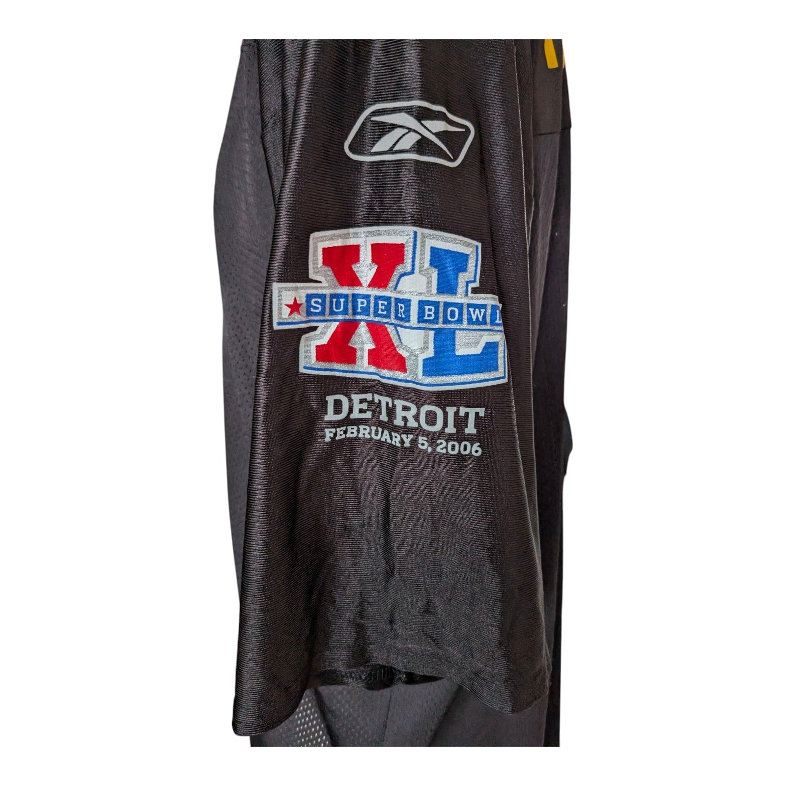 Troy Polamalu 43 Pittsburgh Steelers Reebok Jersey 2XL Super Bowl XL —2006 - USASTARFASHION