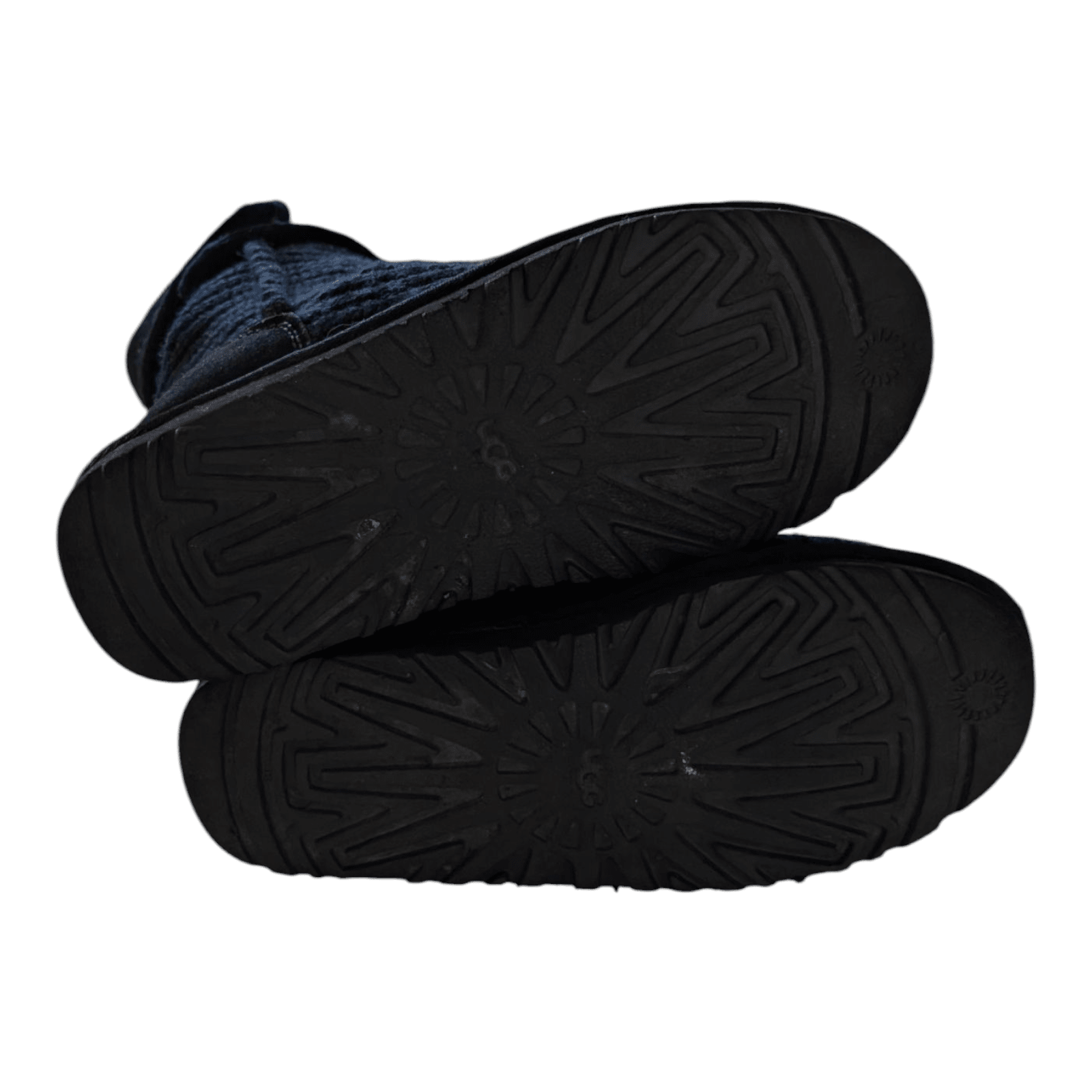 UGG Classic Cardy Knit Boots Black Women’s Size UK 6.5 / EU 39 Excellent Conditi - USASTARFASHION