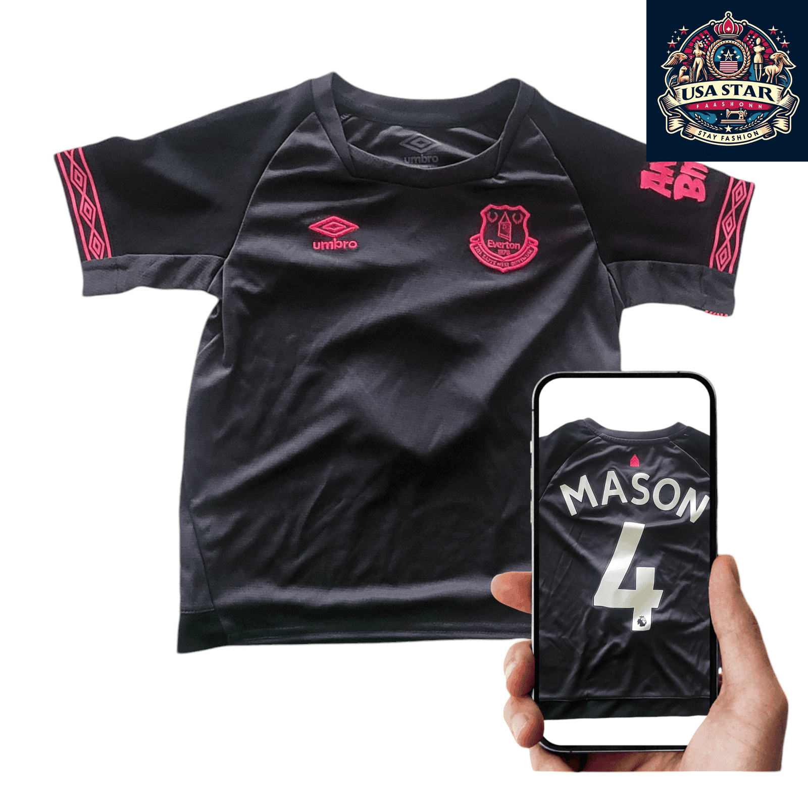 Umbro Everton Away Kit for Infants 4 - 5 Years (110cm) - Official Club Merchandise, Comfortable Fit - USASTARFASHION