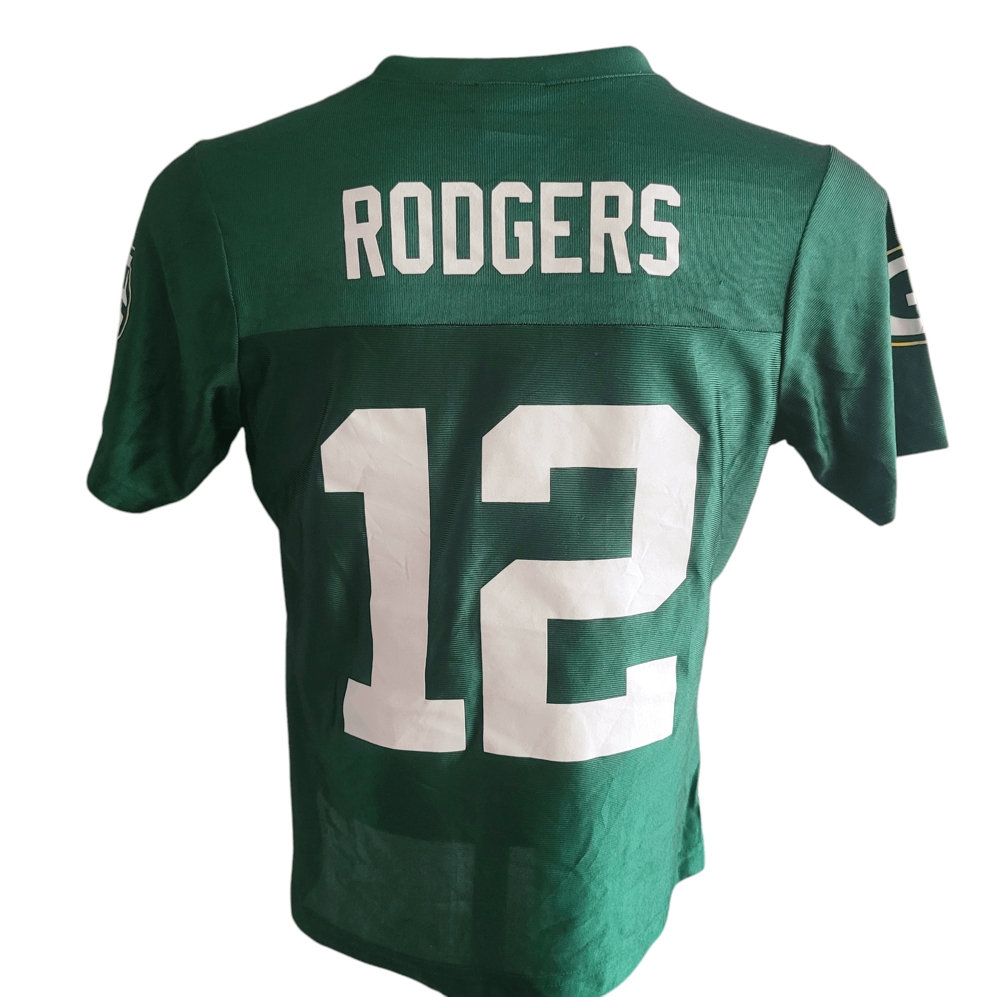 Aaron Rodgers Green Bay Packers Youth NFL Jersey 12 Size M Green Polyester - USASTARFASHION