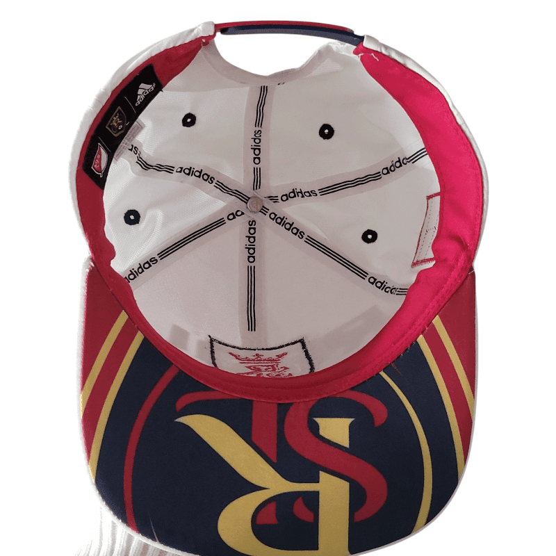 Adidas Real Salt Lake Cap - One Size Fits All, Grade A Condition, White with Red and Gold Accents - USASTARFASHION