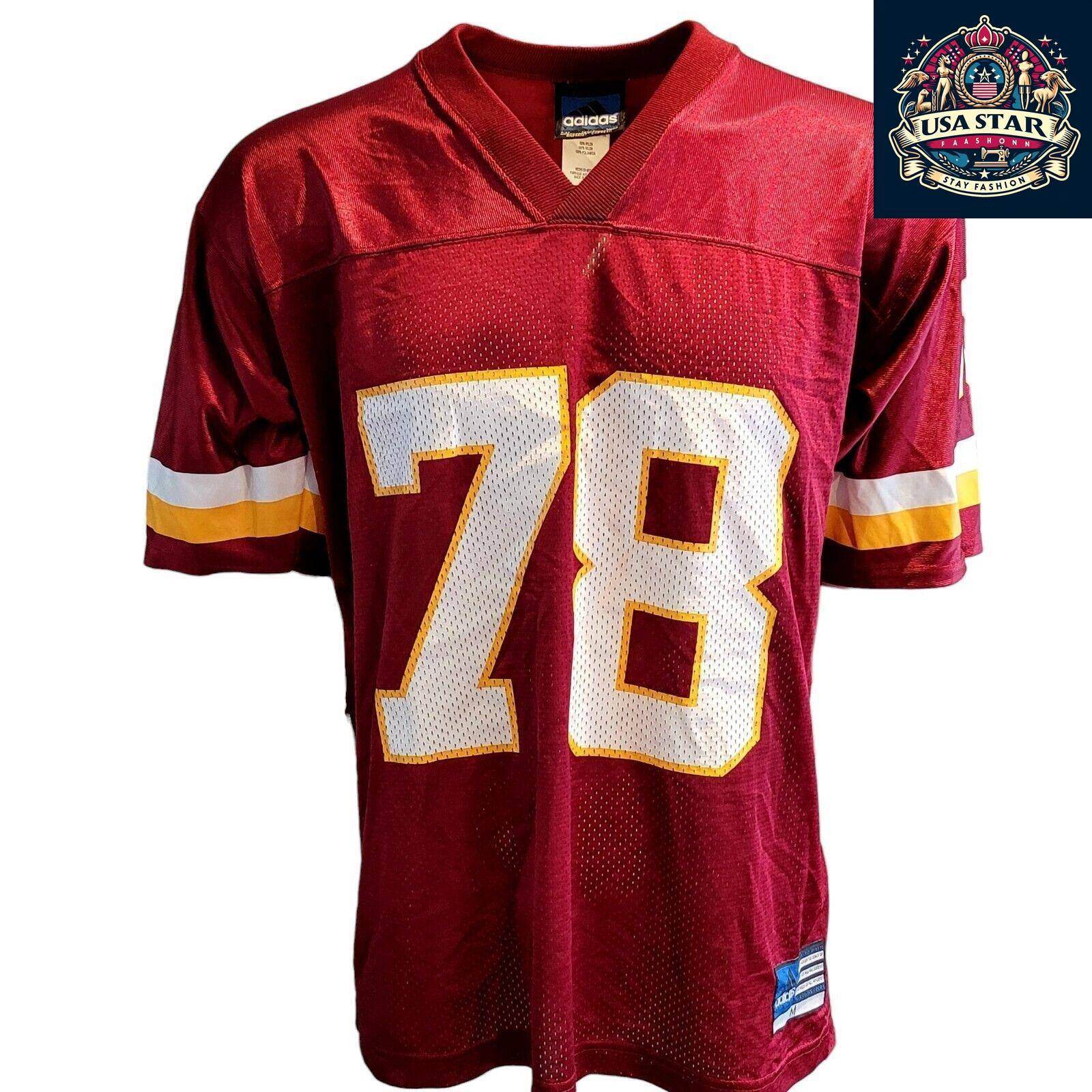 Adidas Vintage Football Jersey Maroon M B. Smith 78 with Breathable Mesh and Bold Accents - USASTARFASHION