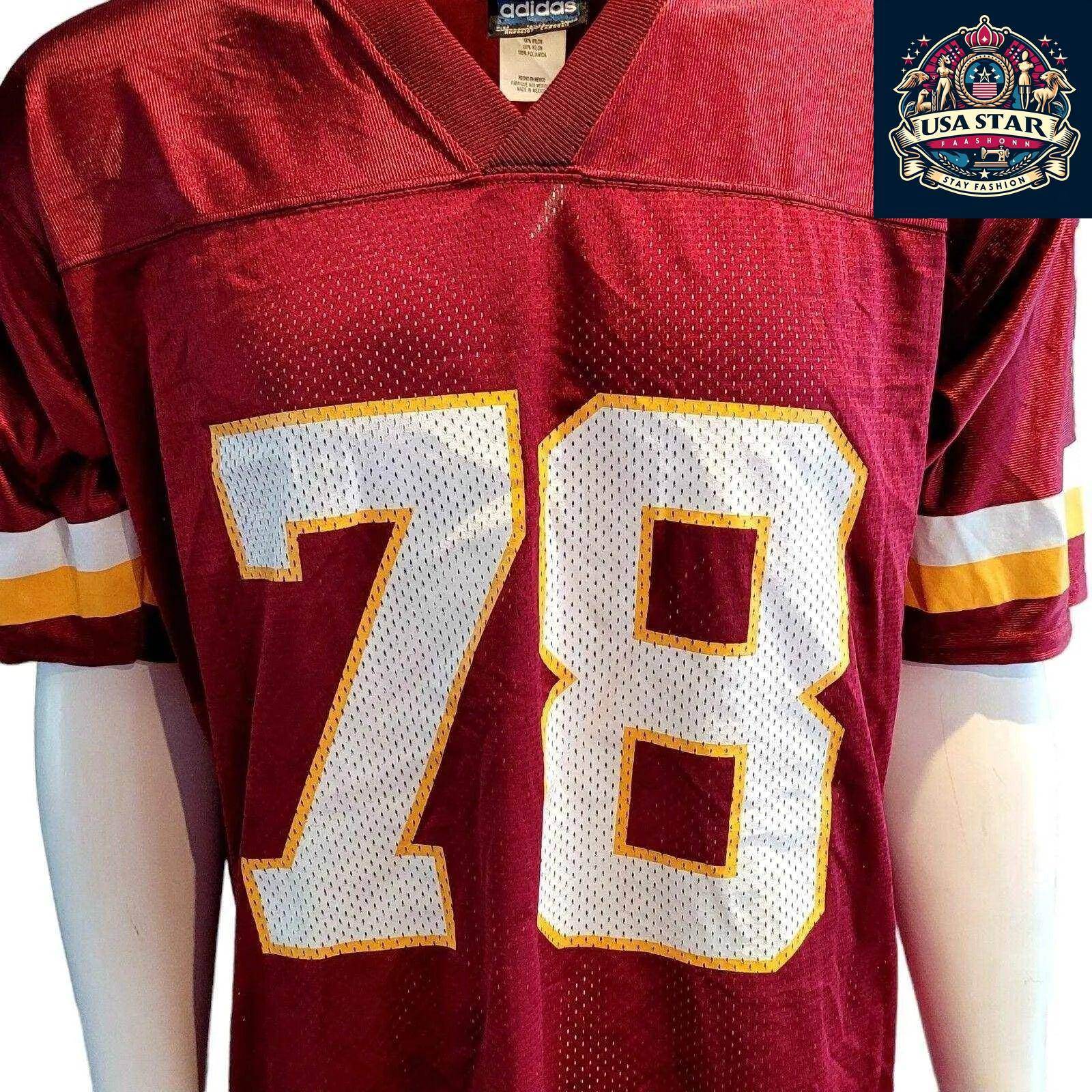 Adidas Vintage Football Jersey Maroon M B. Smith 78 with Breathable Mesh and Bold Accents - USASTARFASHION