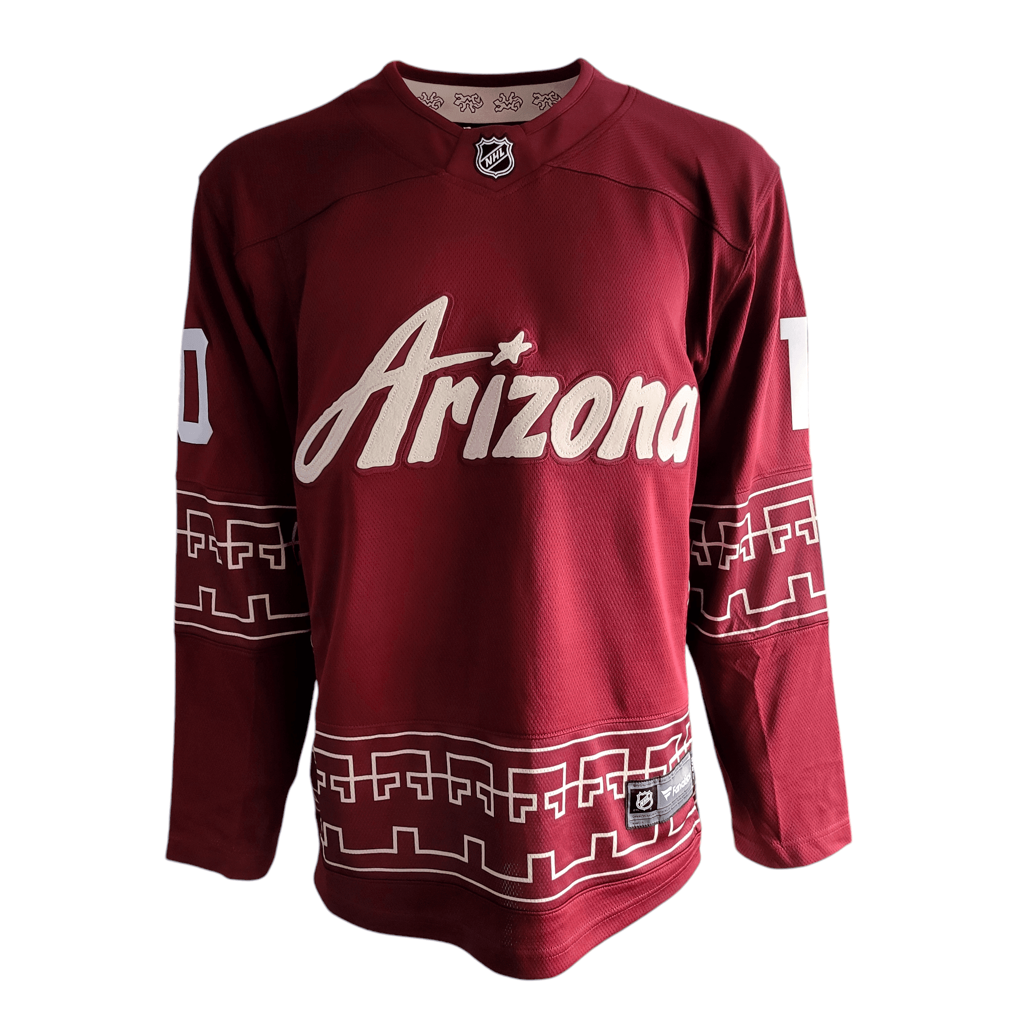Arizona Coyotes Jersey - Fanatics Breakaway, Hasel 10, Men's Medium, Maroon - USASTARFASHION