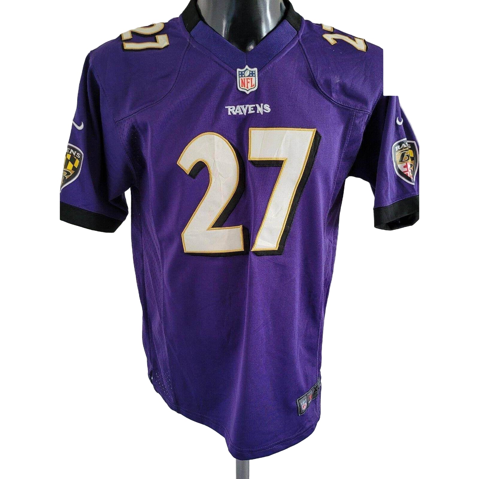 Baltimore Ravens Youth Jersey, Ray Rice 27 XL 18 - 20 by NIKE - Stylish Purple, Comfortable Fit - USASTARFASHION