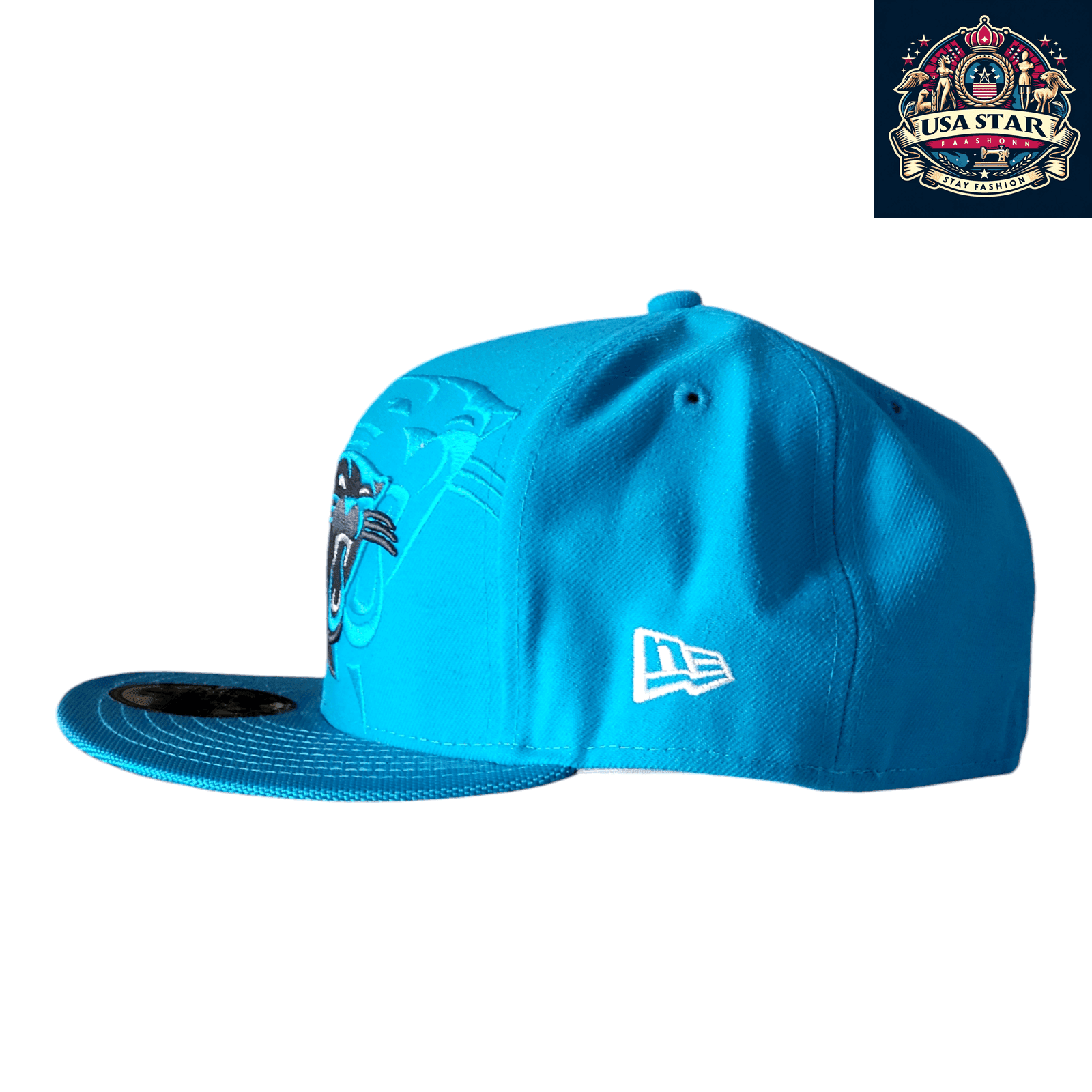 Carolina Panthers Fitted Hat Size 7 1/4 - New Era 59Fifty Cap with Durable Fabric and Comfort - USASTARFASHION
