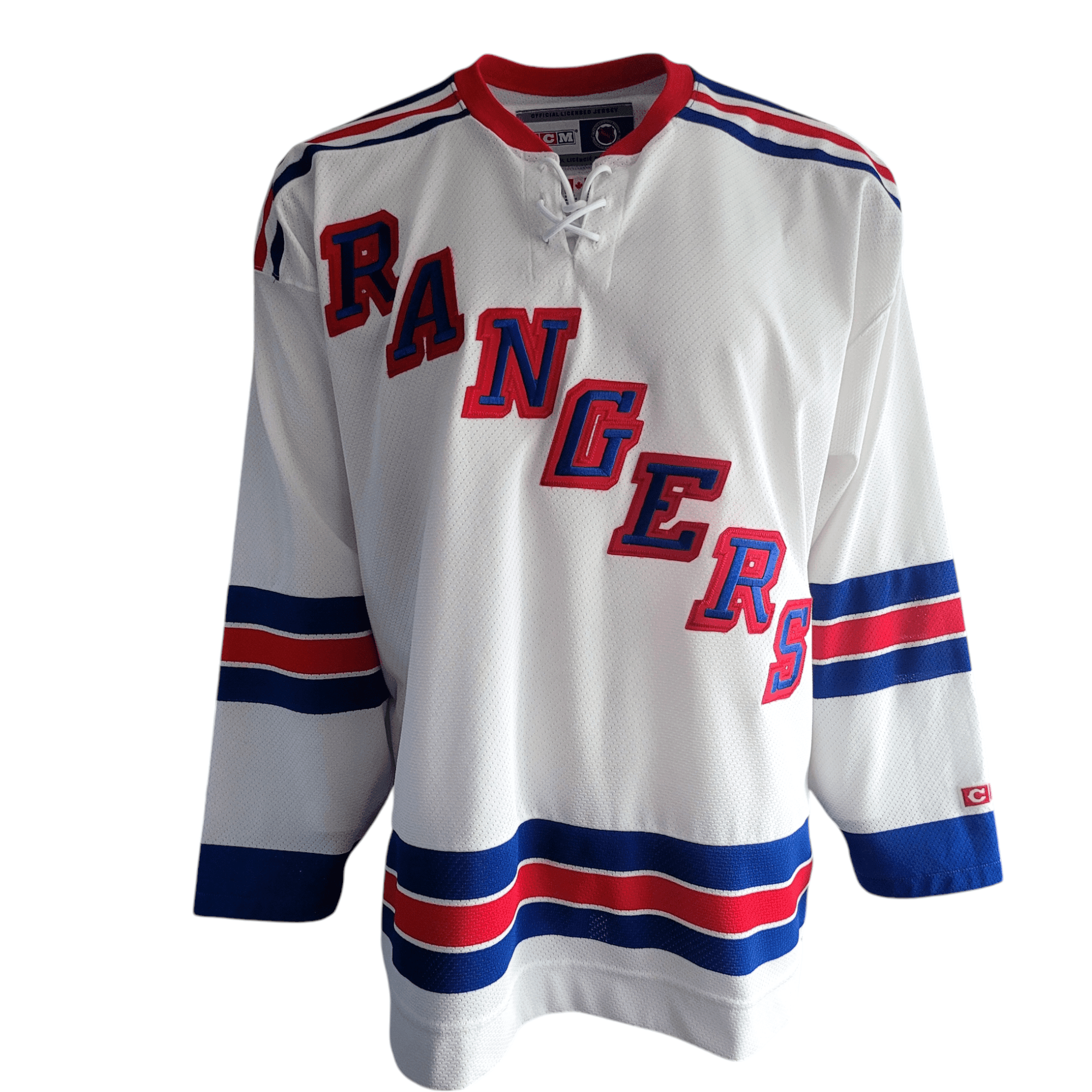 CCM New York Rangers Jersey XXL - Authentic NHL Air - Knit, Made in Canada, Vintage Condition - USASTARFASHION