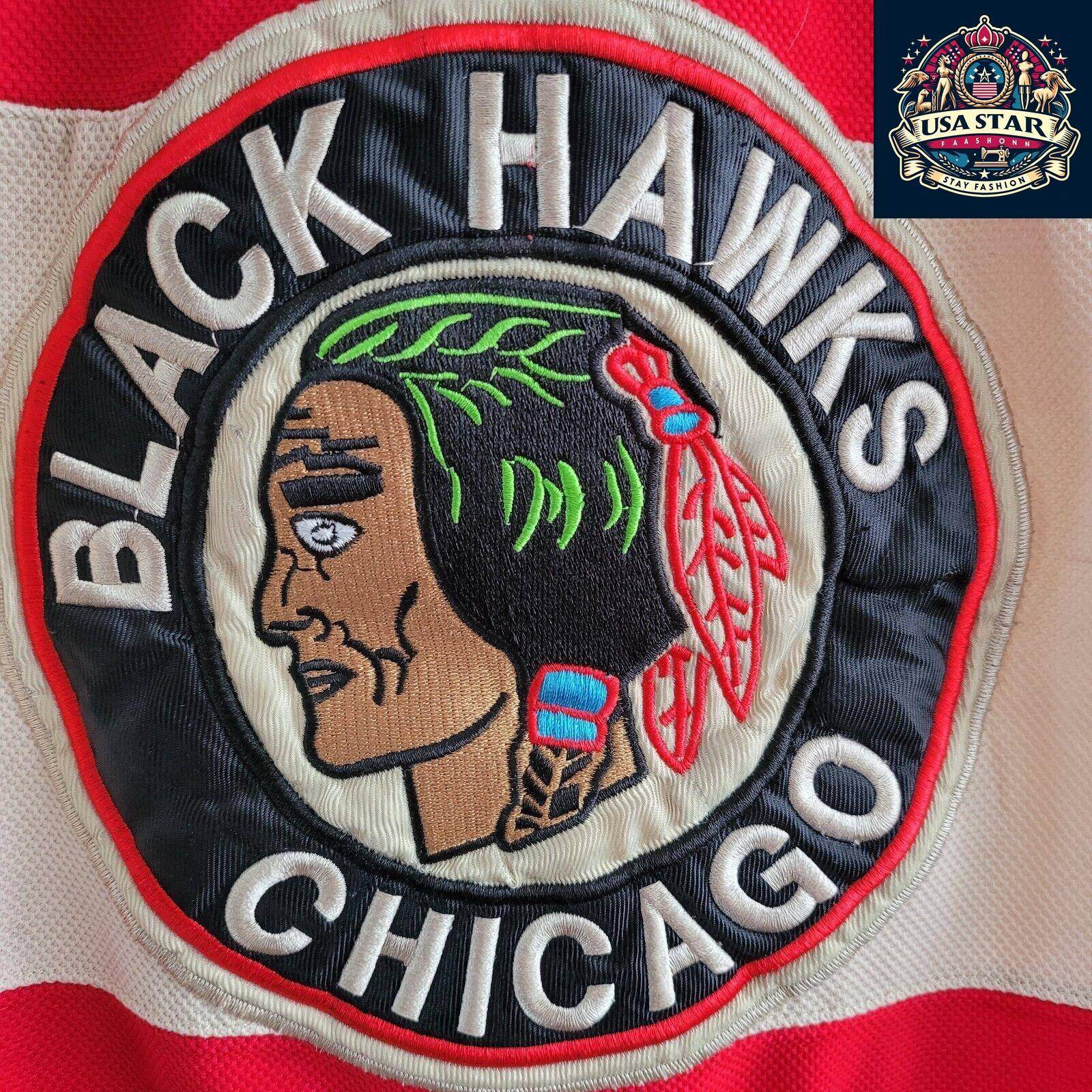 CCM Reebok NHL Chicago Blackhawks Jonathan Toews 19 Jersey Size 54 (L) - Stylish Black Design - USASTARFASHION