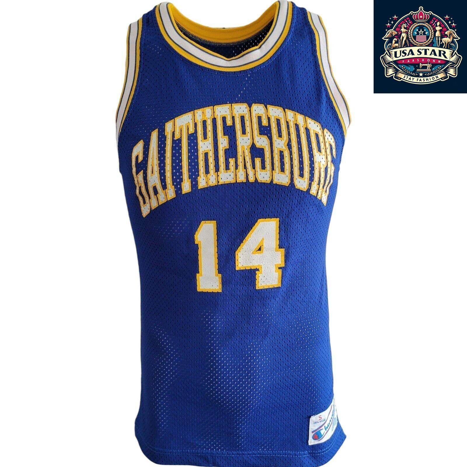 Champion NBA Jersey Size Small #14 Gaithersburg, Made in USA, Excellent Condition, Durable Design - USASTARFASHION