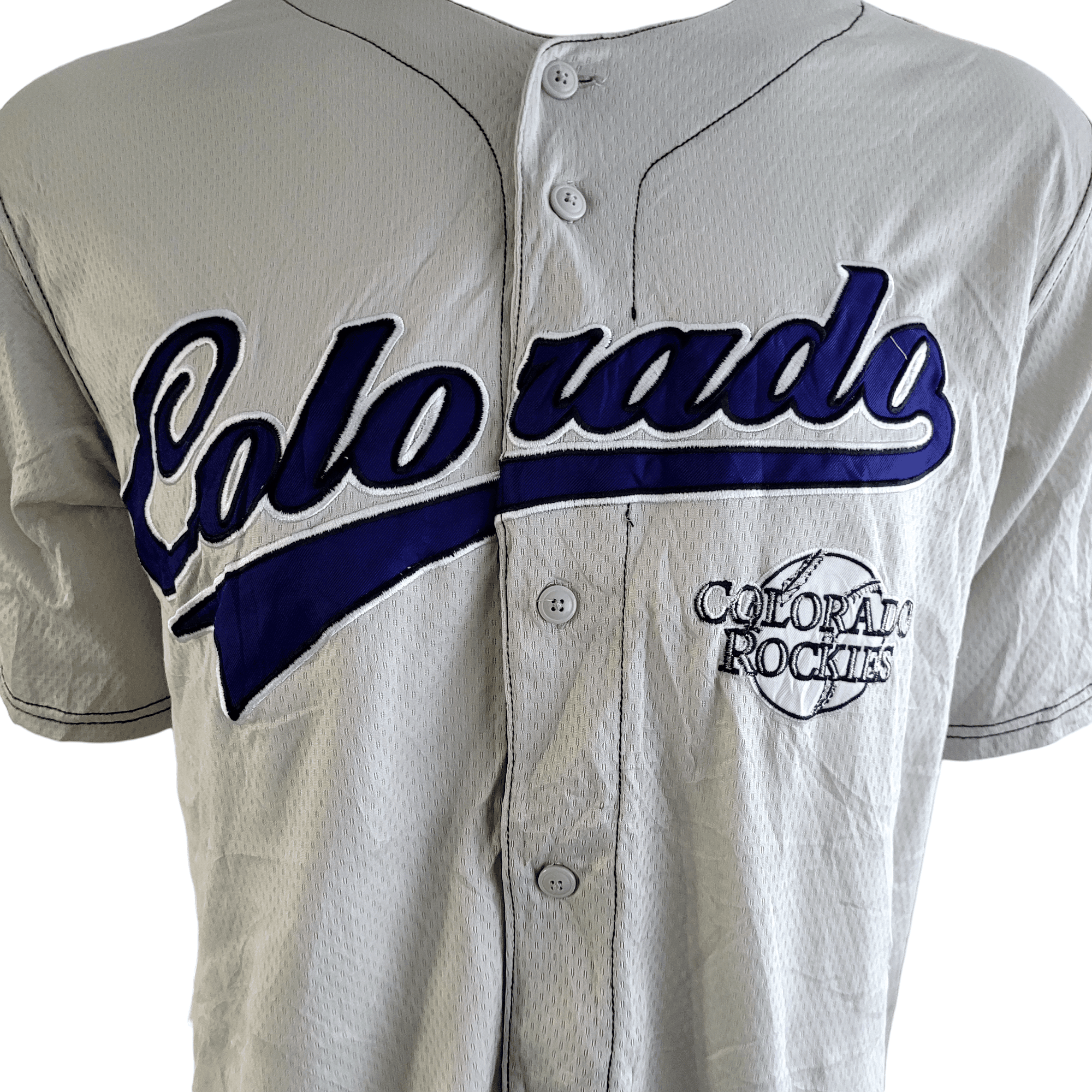 Colorado Rockies Jersey – Embroidered Logo, Size Large, Grade A Condition, True Fan Series - USASTARFASHION