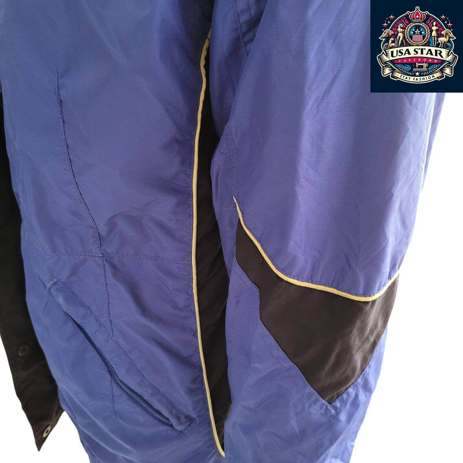 Columbia Blue Women's Jacket Size S - Durable Nylon Raincoat for Casual and Outdoor Use - USASTARFASHION