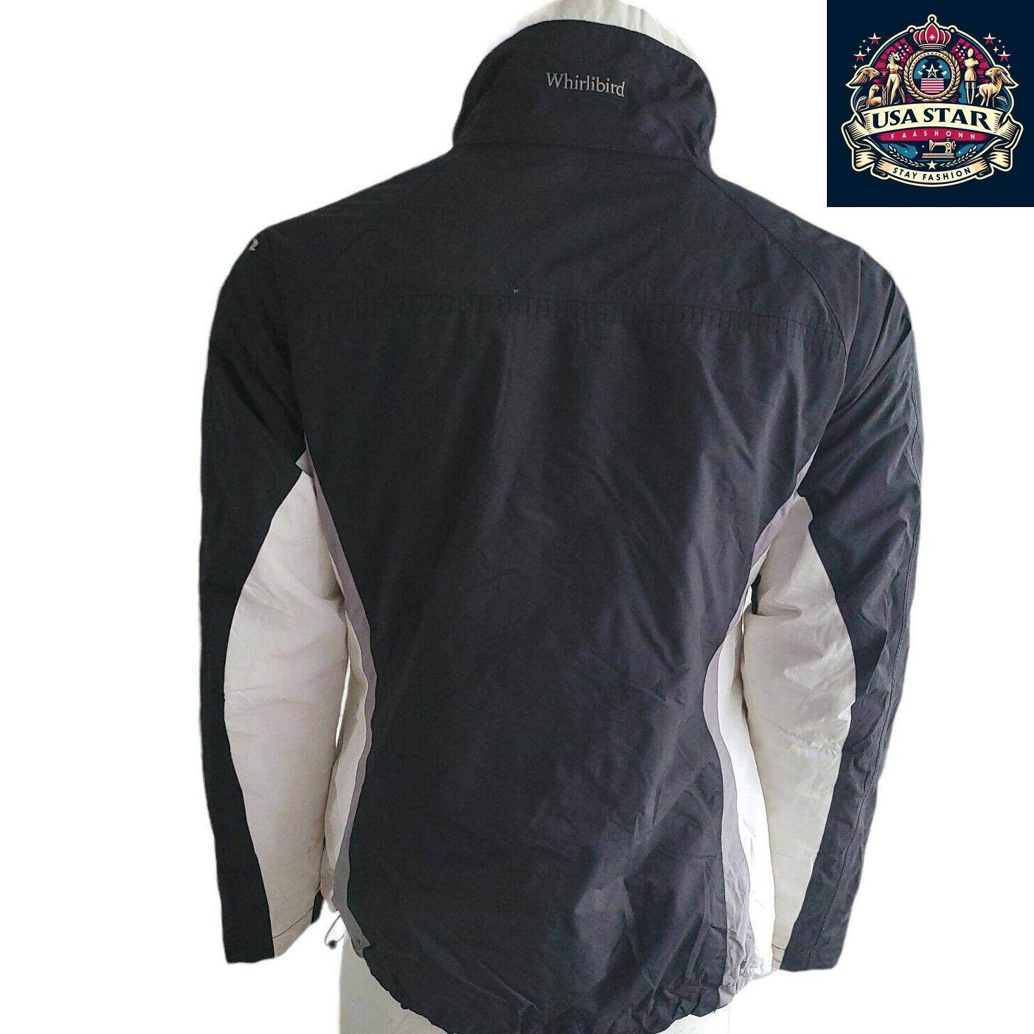 Columbia Waterproof Jacket Women, Whirlibird Omni - Tech, Lightweight with Adjustable Hood, Size L - USASTARFASHION