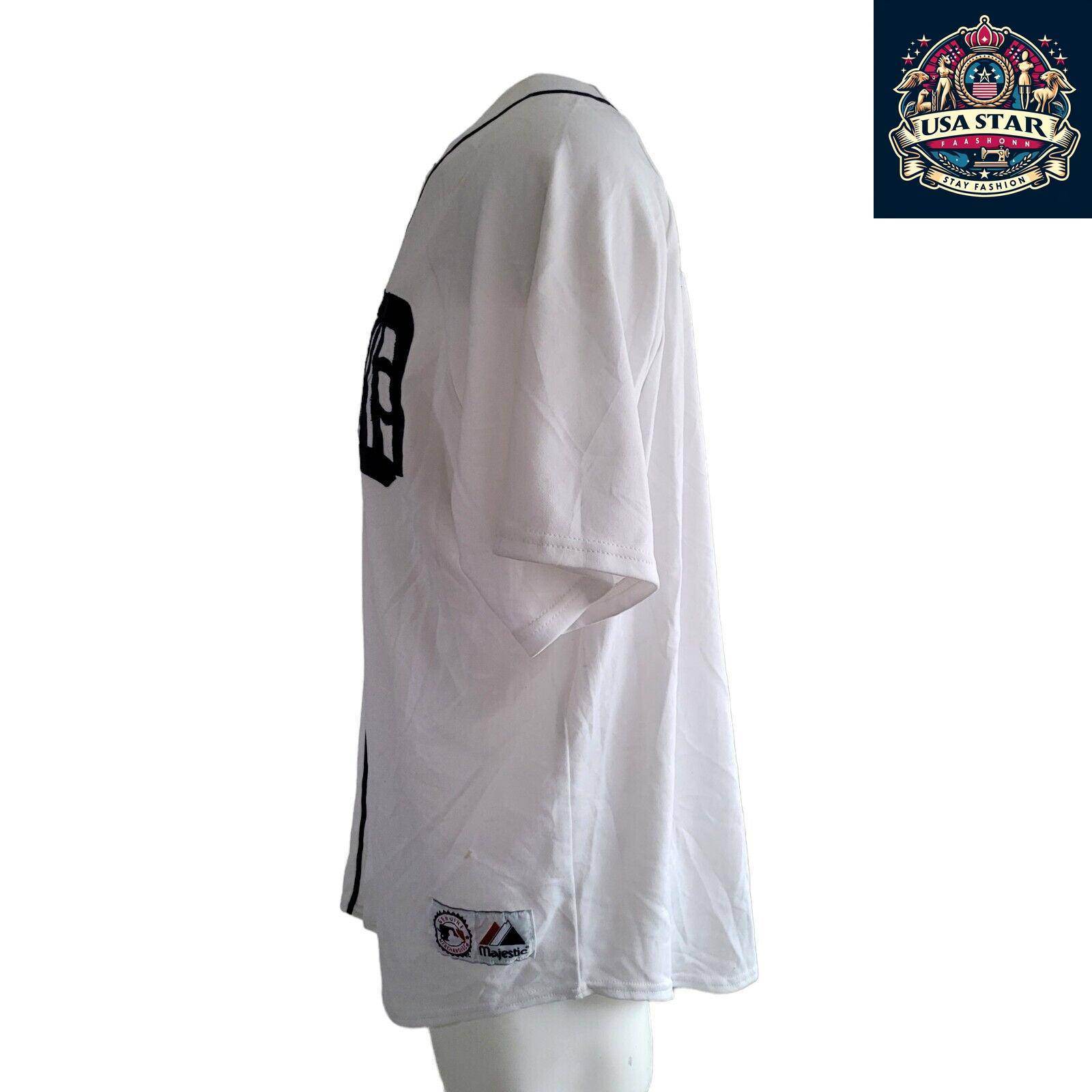 Detroit Tigers Jersey 9 Carlos Guillen Authentic Majestic XL Classic White Fanwear - USASTARFASHION