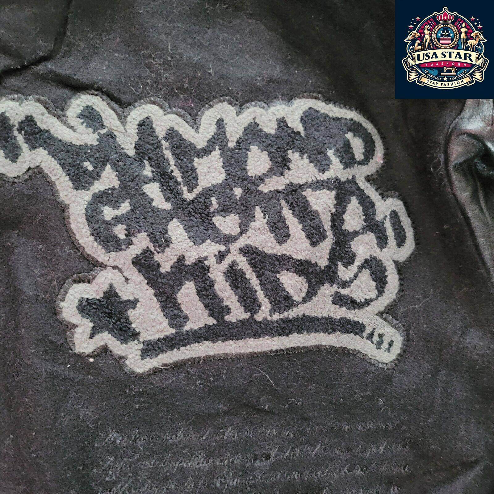 DGK Diamond X Supply Co Dirty Ghetto Kids Jacket Mens XL Black Leather Wool Varsity - USASTARFASHION