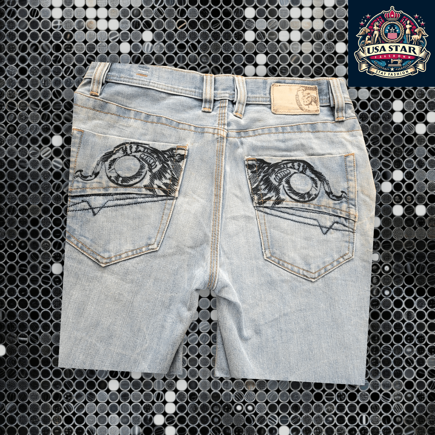 Diesel Denim Jorts - Men's Distressed 5 - Pocket Shorts, Modern Fit, Comfortable Size W32 - USASTARFASHION