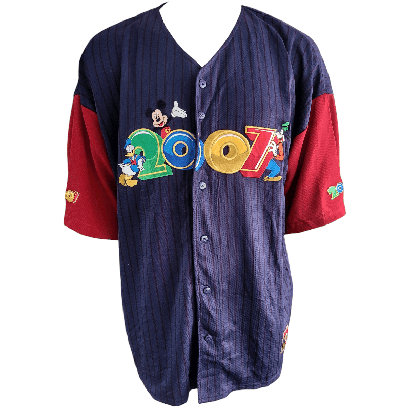 Disney 2007 Men's XXL Baseball Jersey | Authentic Disney Parks Collector's Item - USASTARFASHION