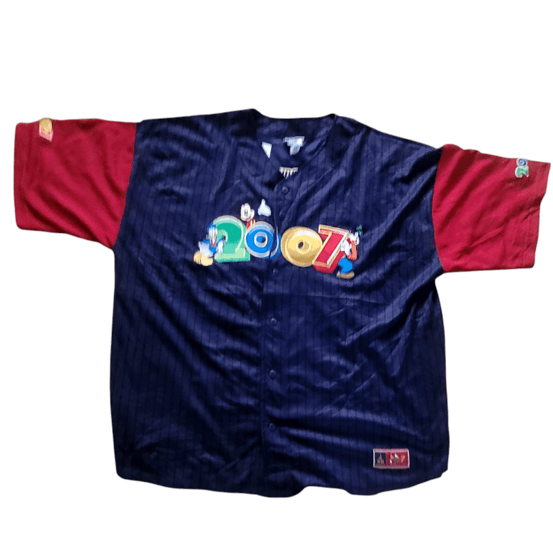 Disney 2007 Men's XXL Baseball Jersey | Authentic Disney Parks Collector's Item - USASTARFASHION