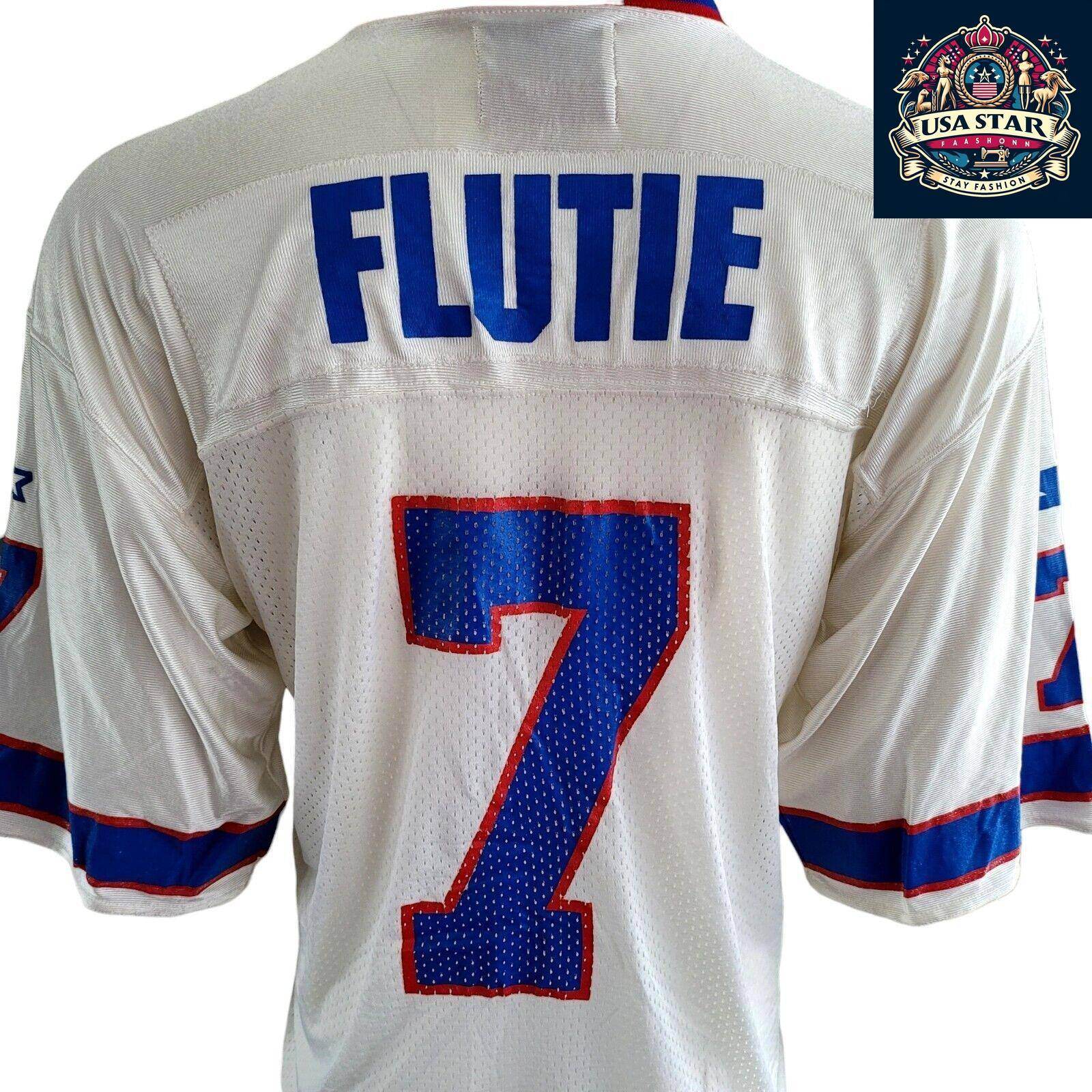 Doug Flutie #7 Buffalo Bills NFL Starter White Jersey Men's Medium - Vintage Style, Breathable Nylon - USASTARFASHION